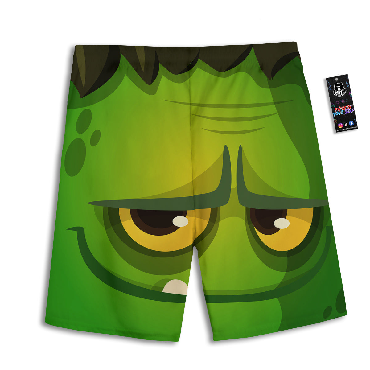 Gingerbread Man Print Pattern Men's Athletic Shorts