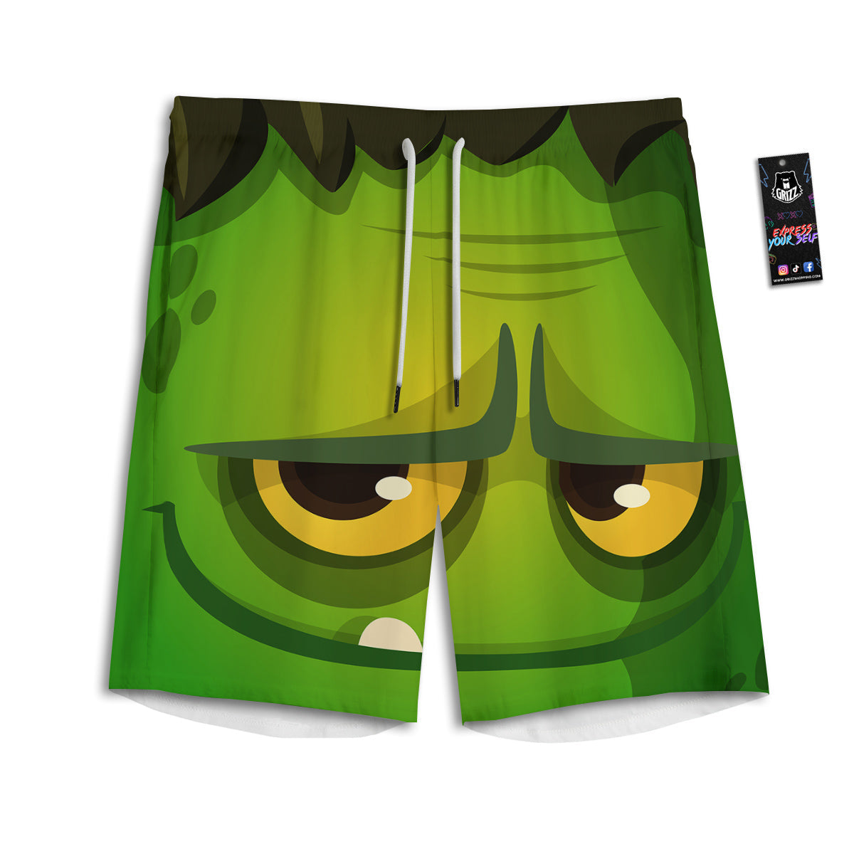 Gingerbread Man Print Pattern Men's Athletic Shorts