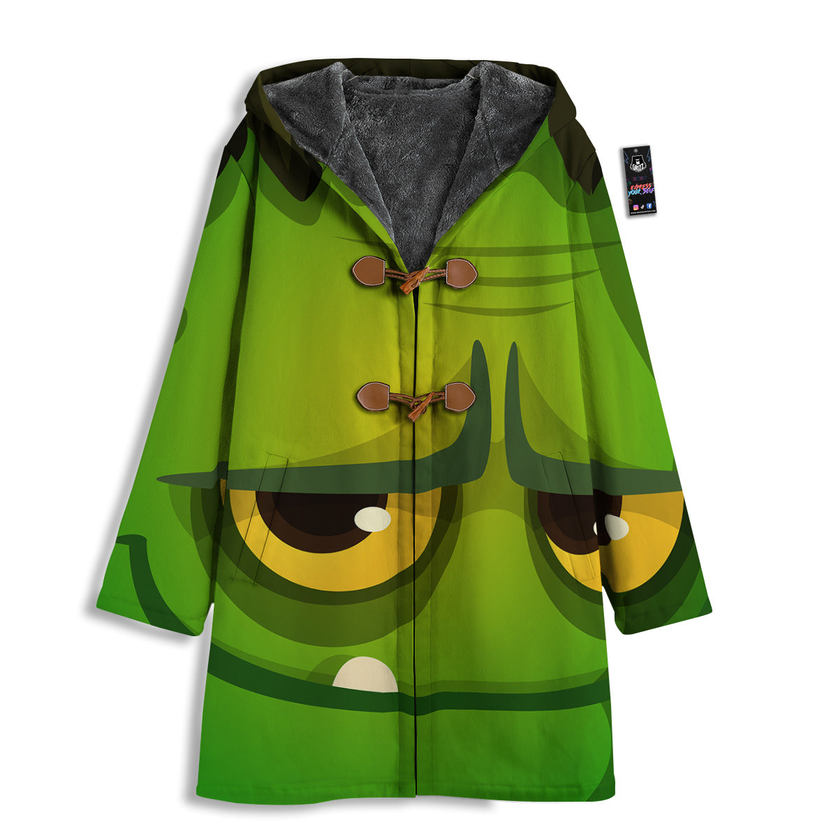 Frankenstein Face Cute Print Men's Windbreaker Jacket-grizzshop