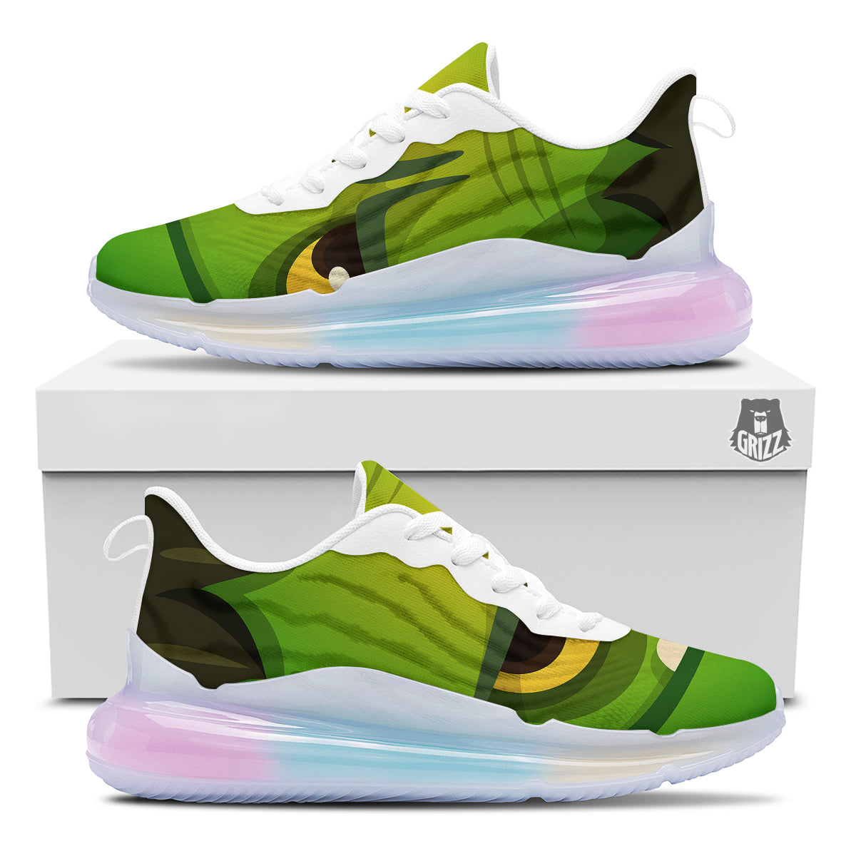 Frankenstein Face Cute Print Running Sneakers-grizzshop