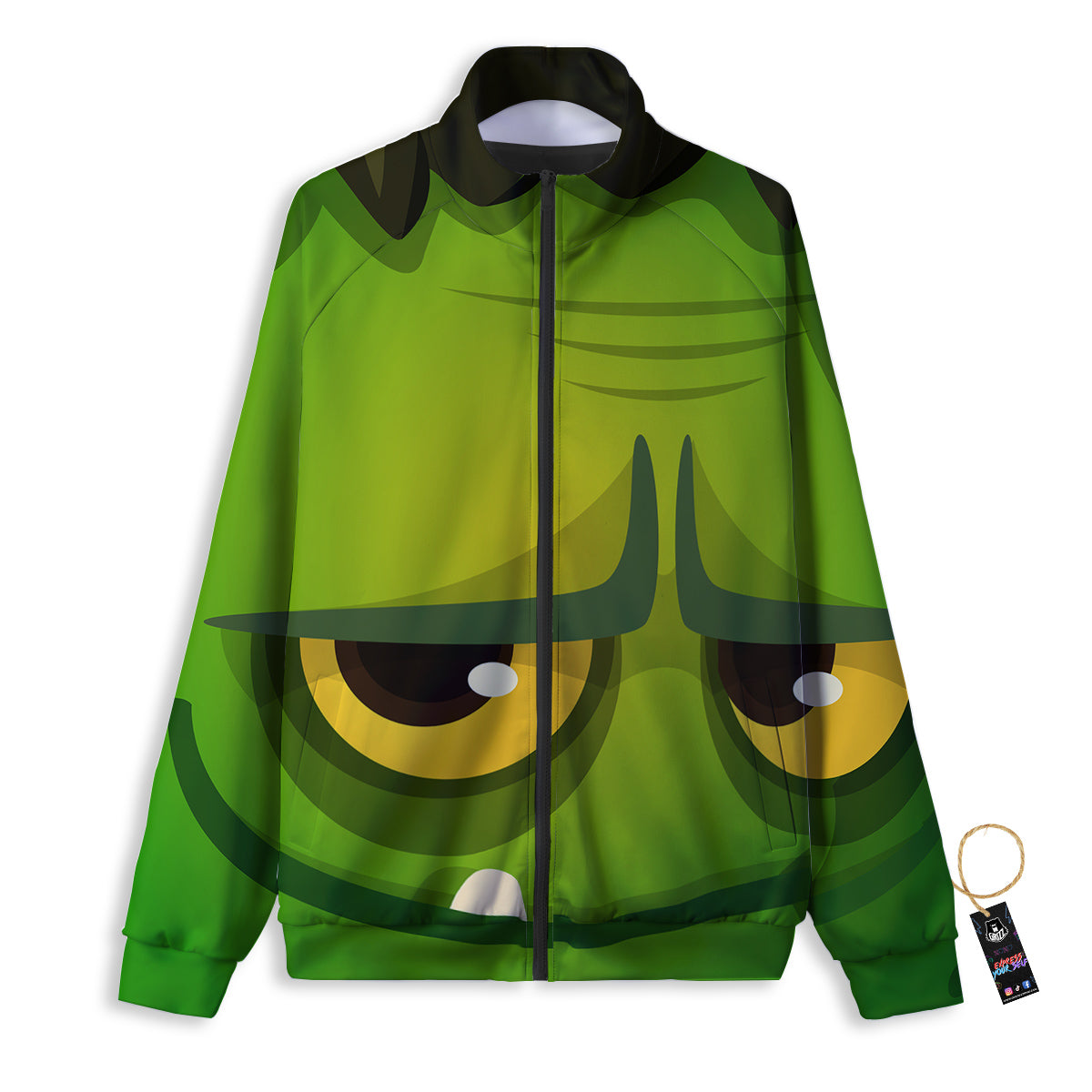 Frankenstein Face Cute Print Track Jacket-grizzshop