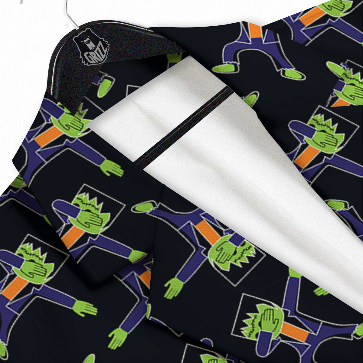 Frankenstein Halloween Print Pattern Men's Sport Coat-grizzshop