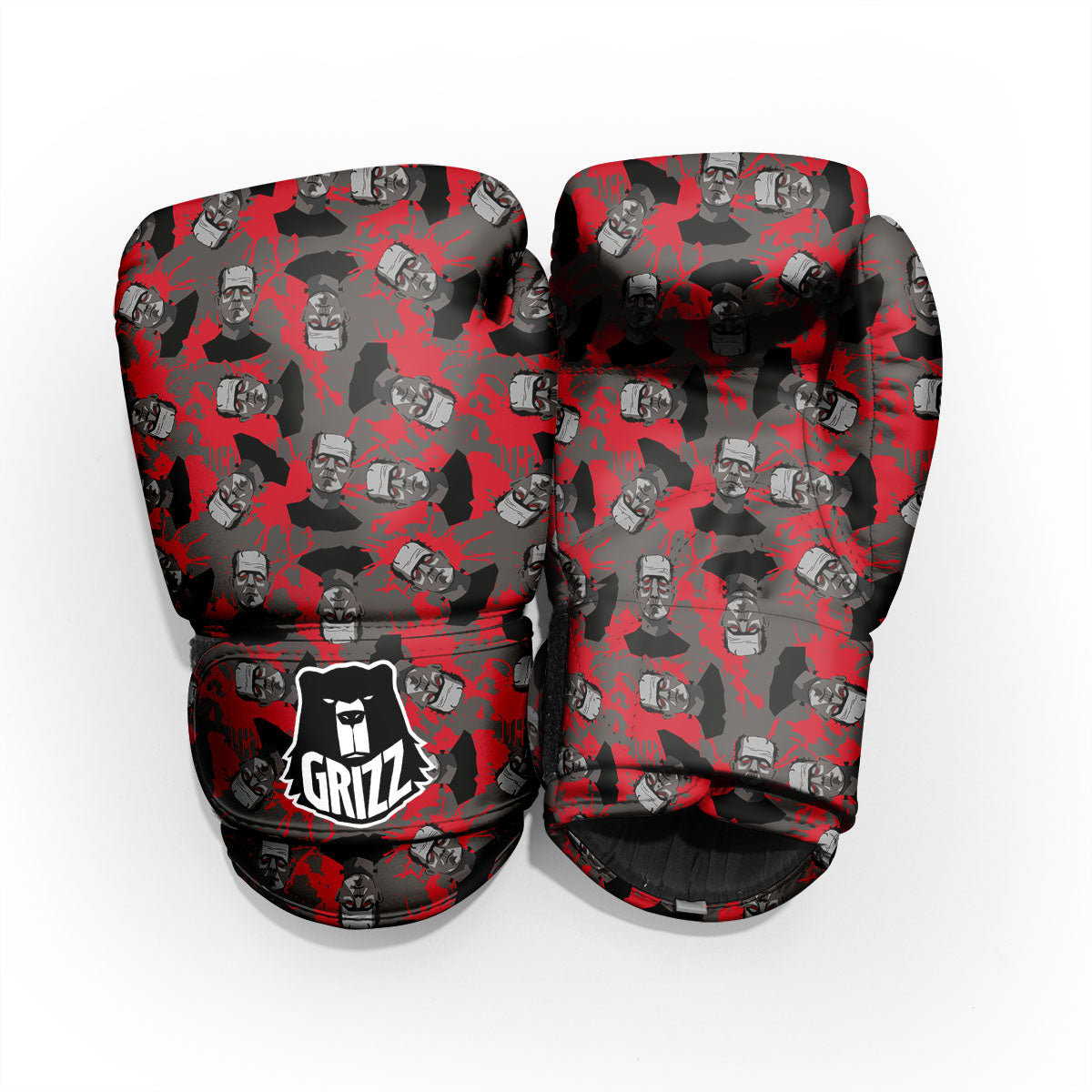 Frankenstein Horror Print Pattern Pro Boxing Glove