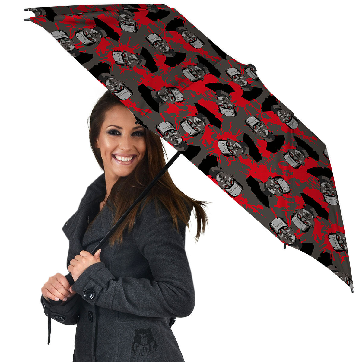 Frankenstein Horror Print Pattern Umbrella-grizzshop