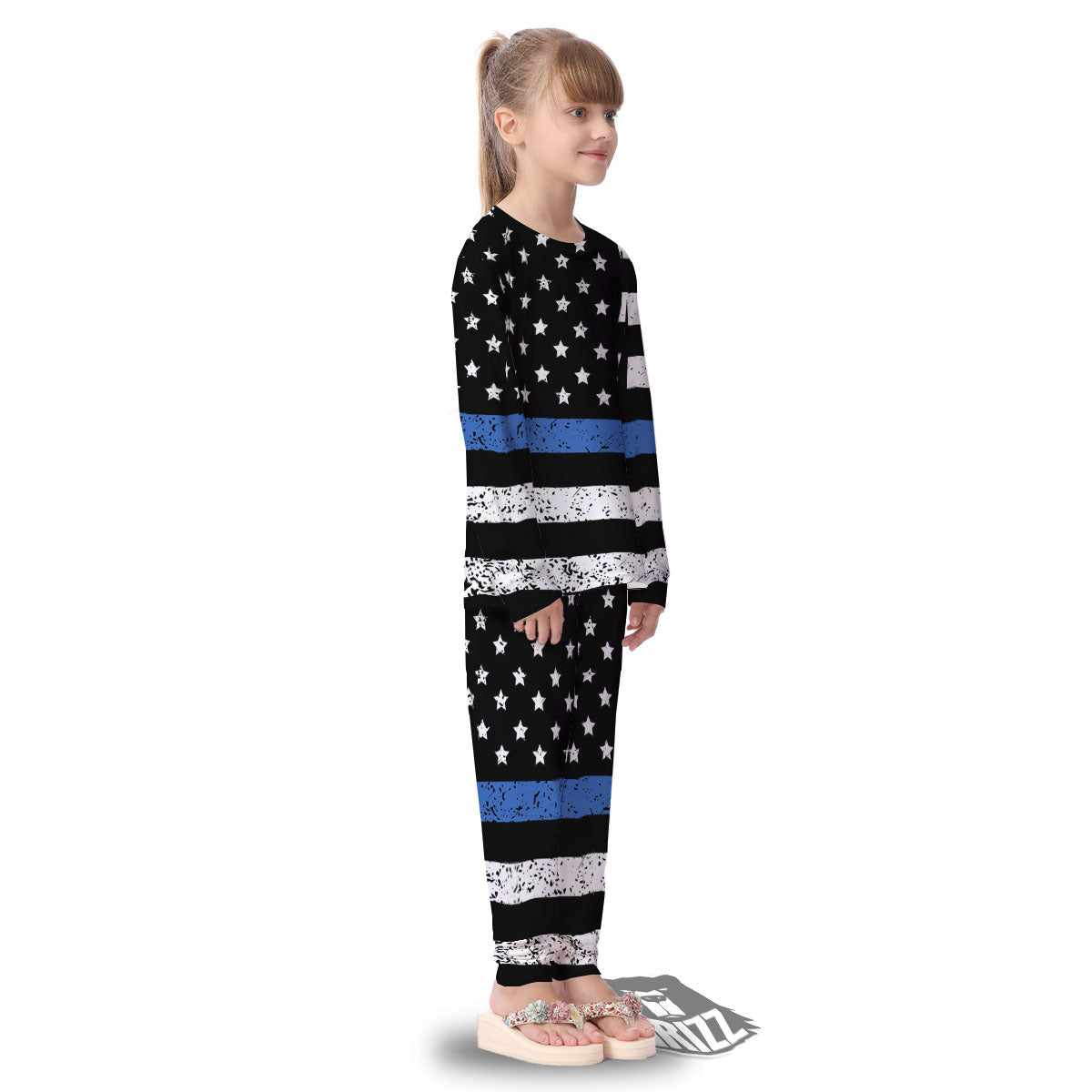Freedom Life American Flag Print Kid's Pajamas-grizzshop