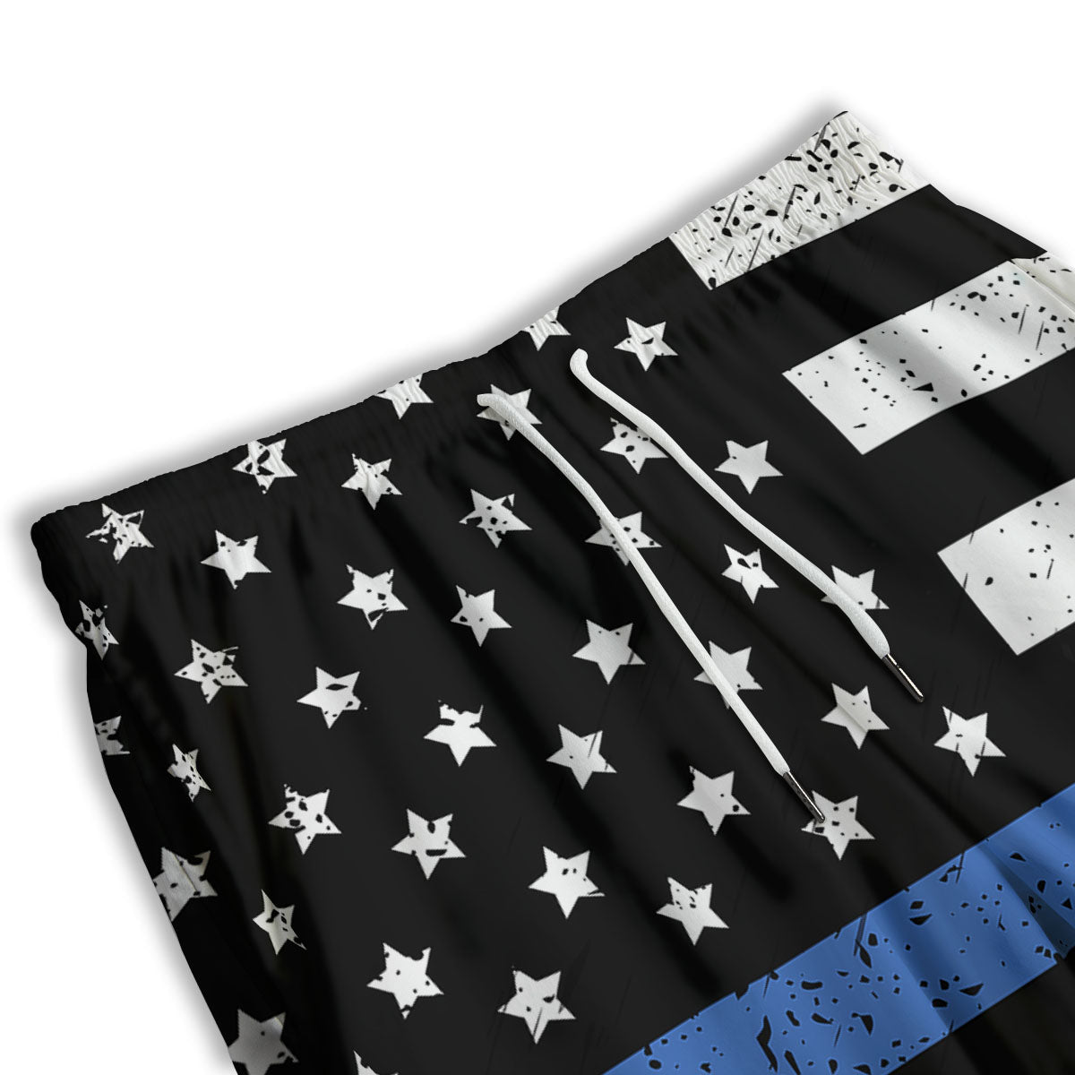 Freedom Life American Flag Print Men's Athletic Shorts