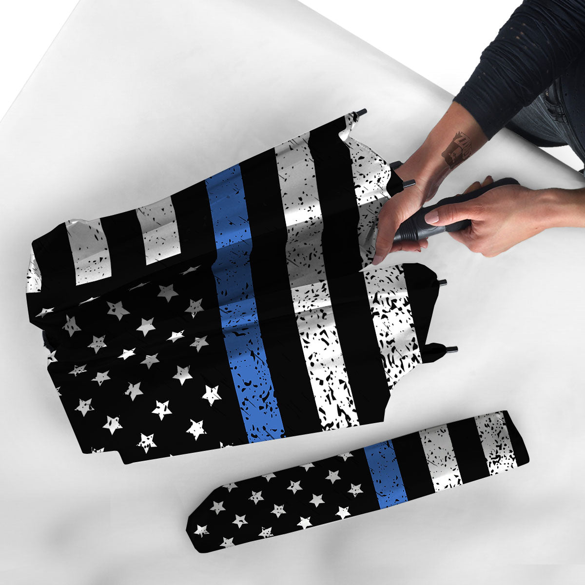 Freedom Life American Flag Print Umbrella-grizzshop