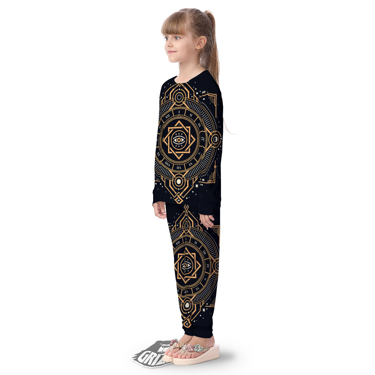 Freemasonry Masonic Eye Print Kid's Pajamas-grizzshop