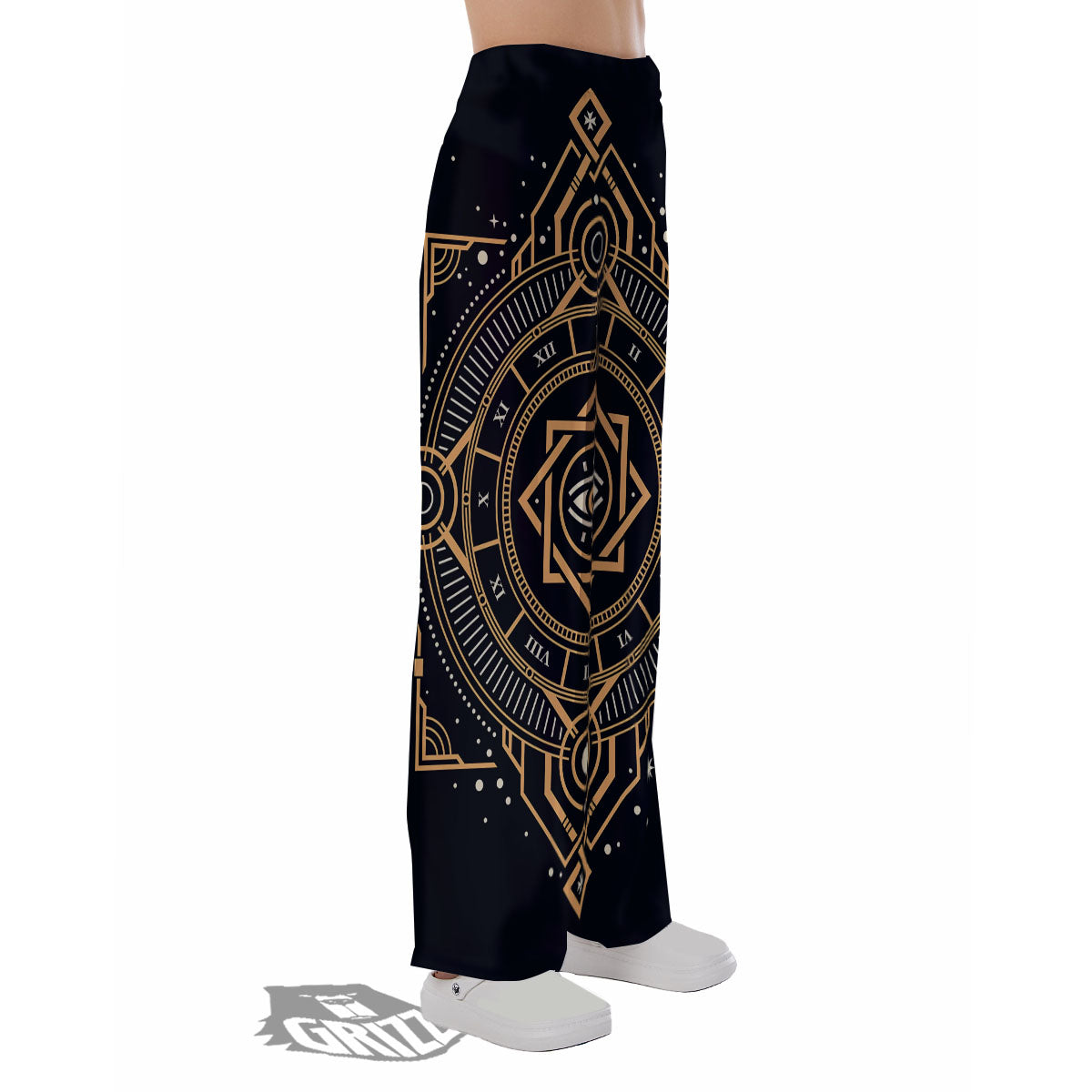 Freemasonry Masonic Eye Print Pajama Pants-grizzshop