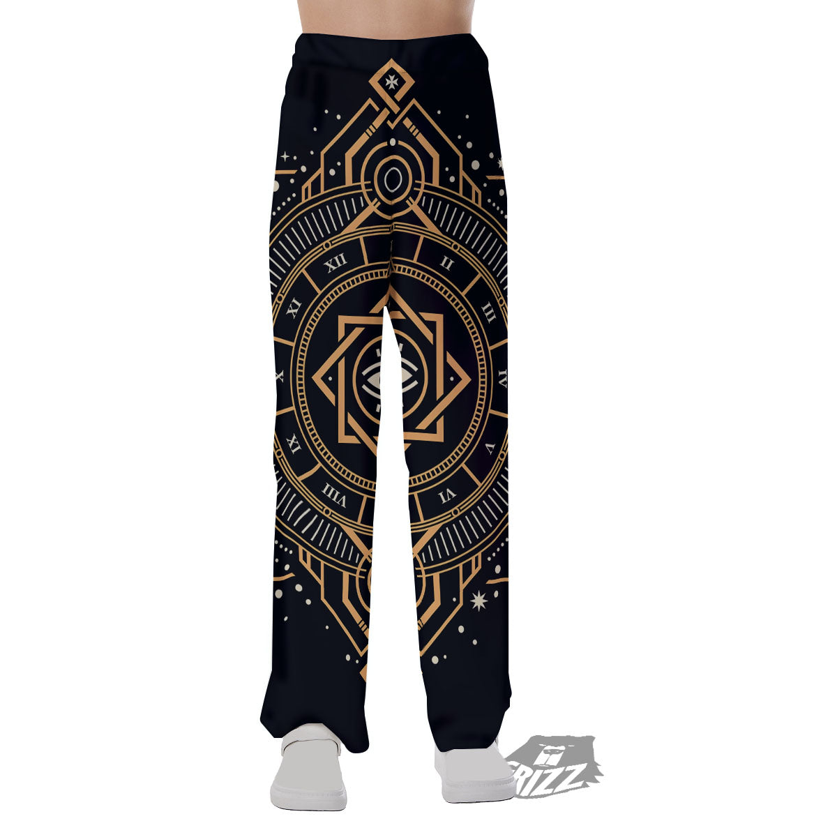 Freemasonry Masonic Eye Print Pajama Pants-grizzshop