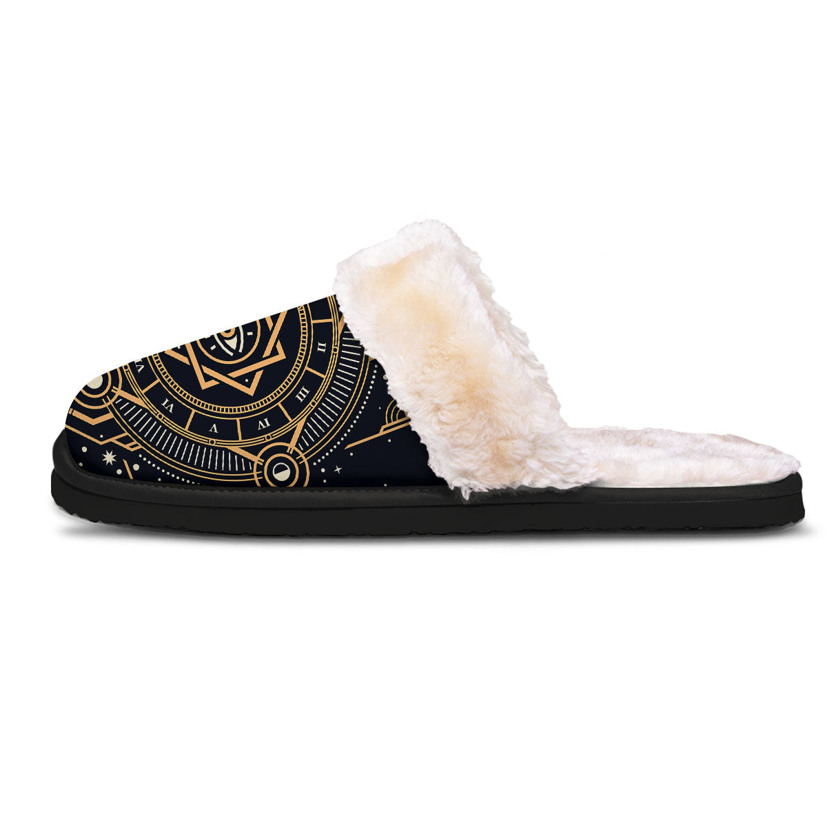 Freemasonry Masonic Eye Print Slippers-grizzshop