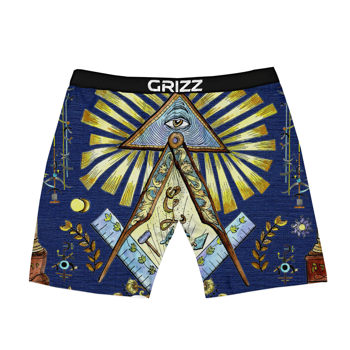 Freemasonry Masonic Vintage Print Boxer Briefs-grizzshop