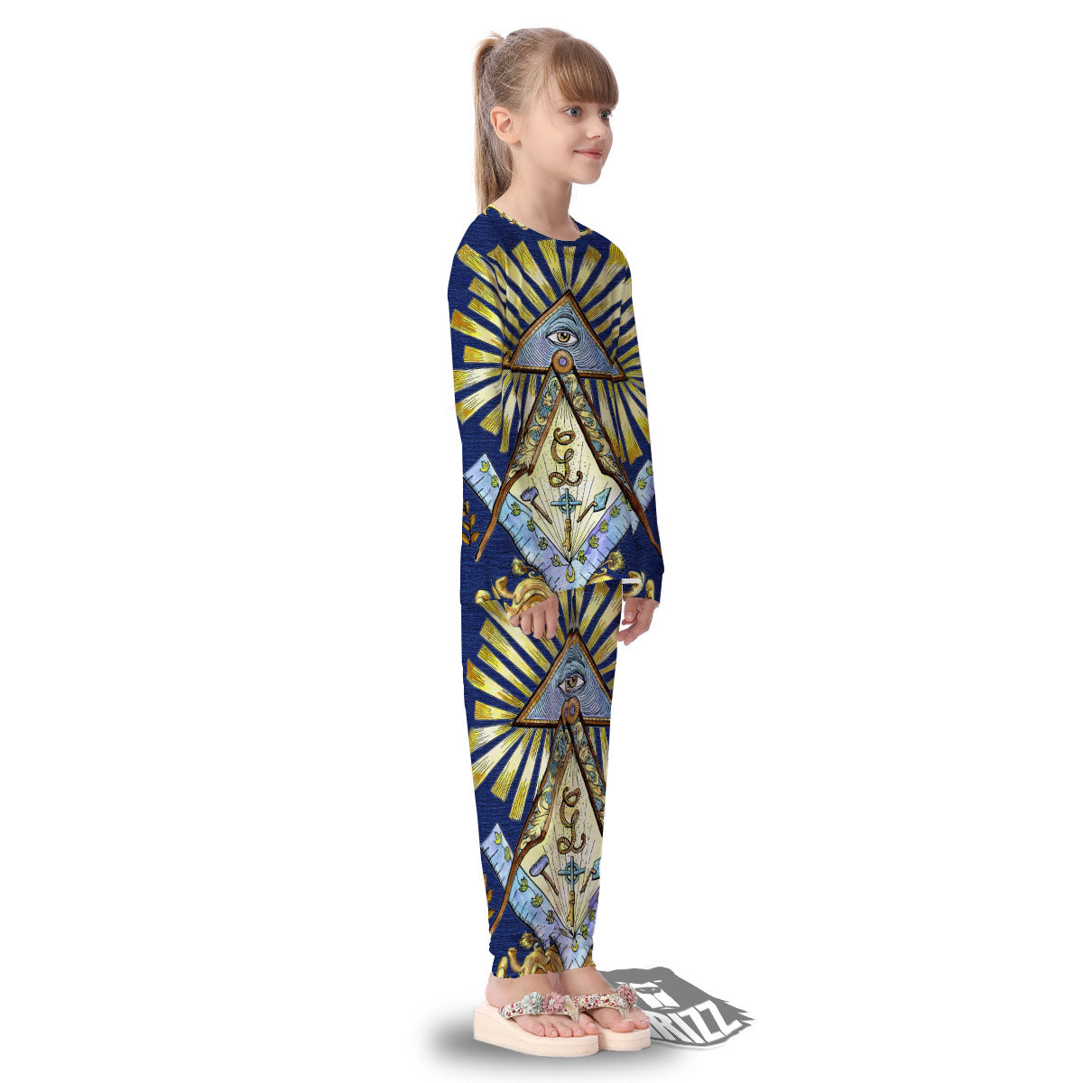 Freemasonry Masonic Vintage Print Kid's Pajamas-grizzshop