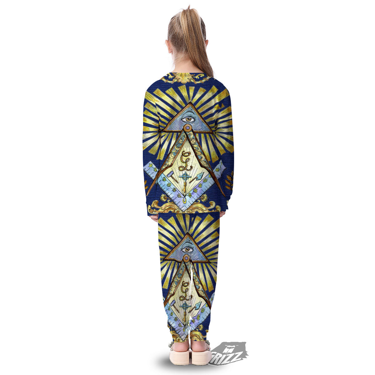 Freemasonry Masonic Vintage Print Kid's Pajamas-grizzshop