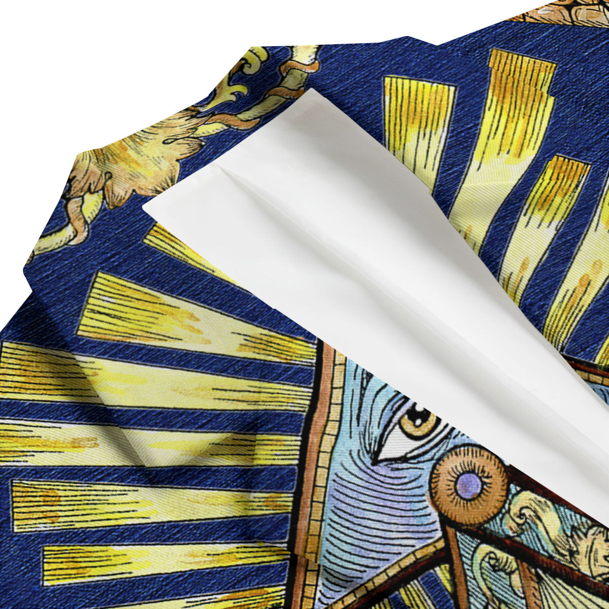 Freemasonry Masonic Vintage Print Men's Blazer-grizzshop