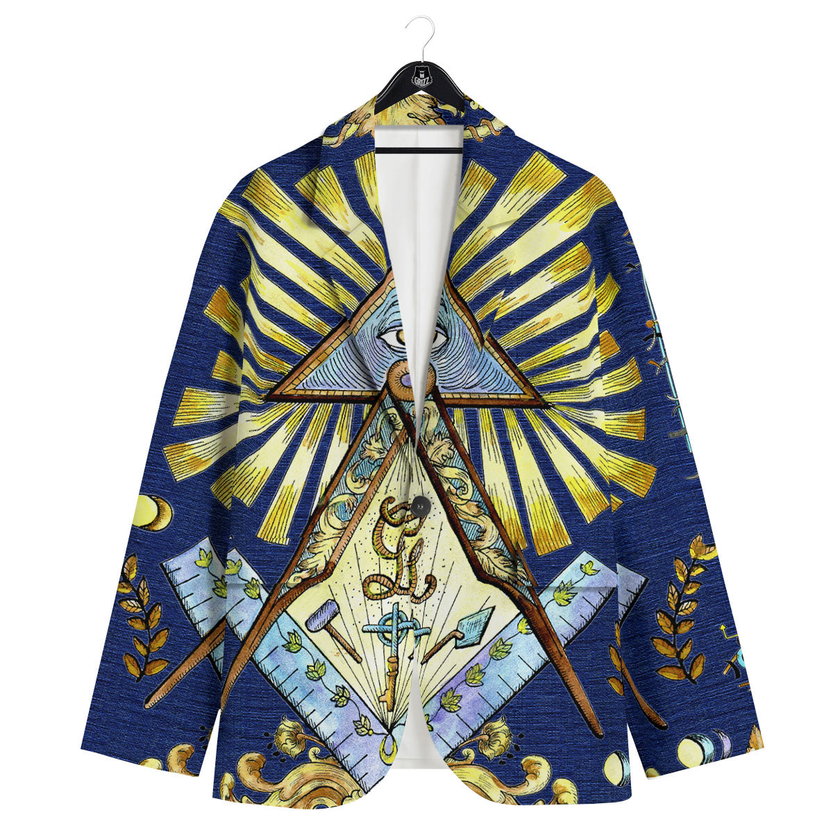 Freemasonry Masonic Vintage Print Men's Sport Coat-grizzshop
