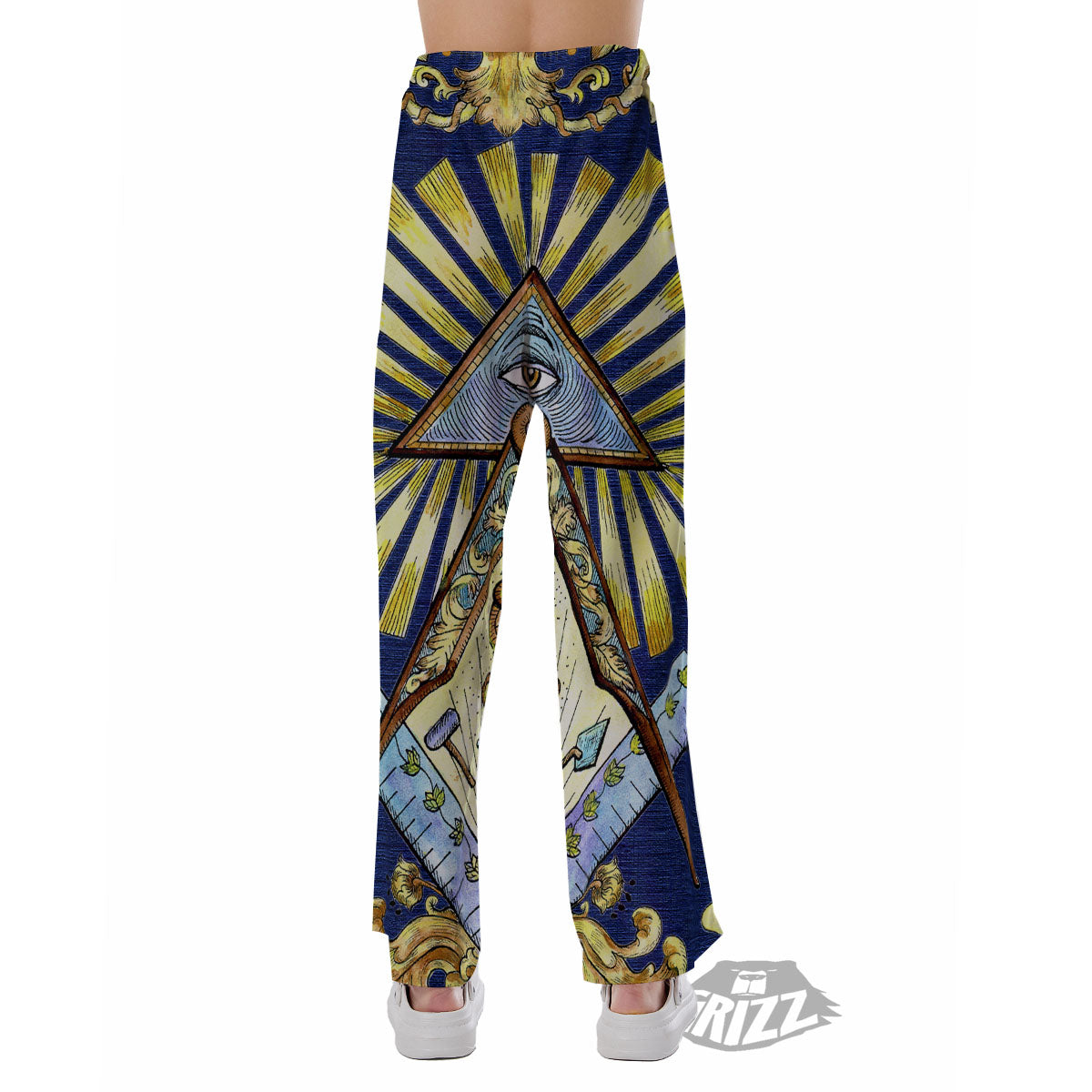 Freemasonry Masonic Vintage Print Pajama Pants-grizzshop