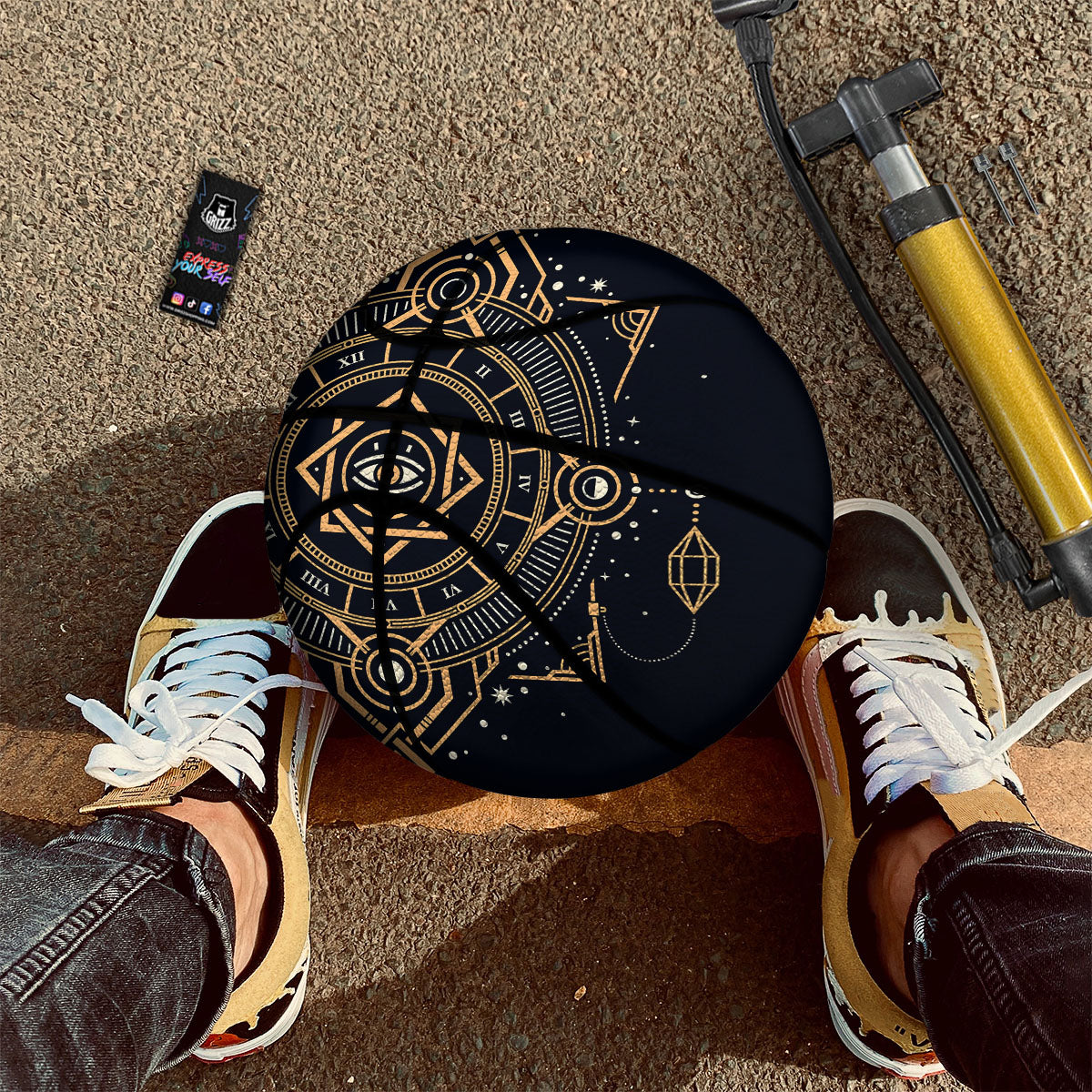 Freemasonry Masonic Eye Print Basketball