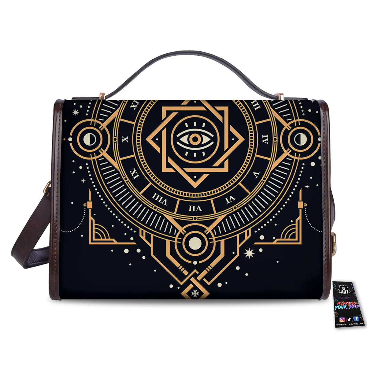 Freemasonry Masonic Eye Print Women's Satchel Bag