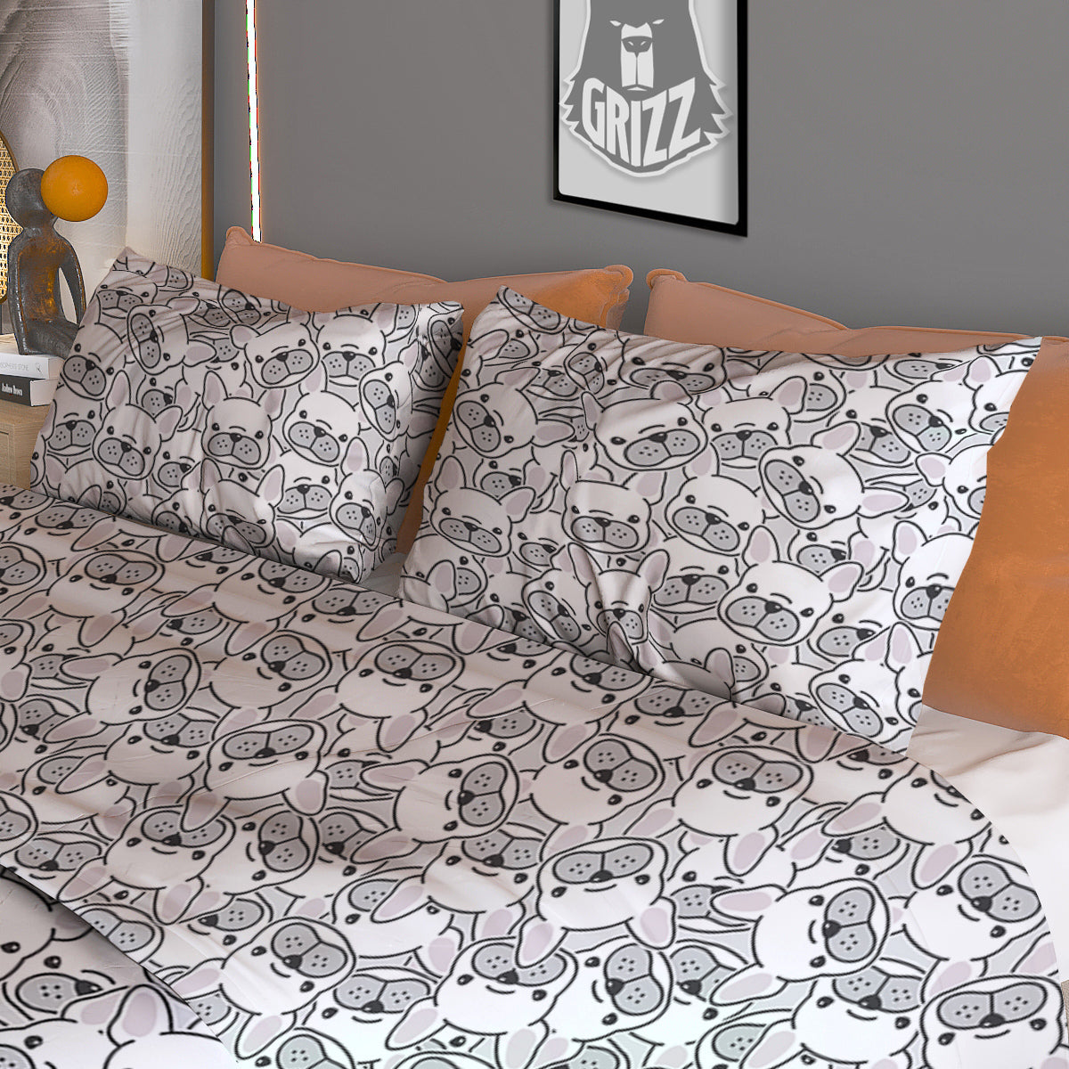 French Fries Cute Print Pattern Duvet Cover Bedding Set