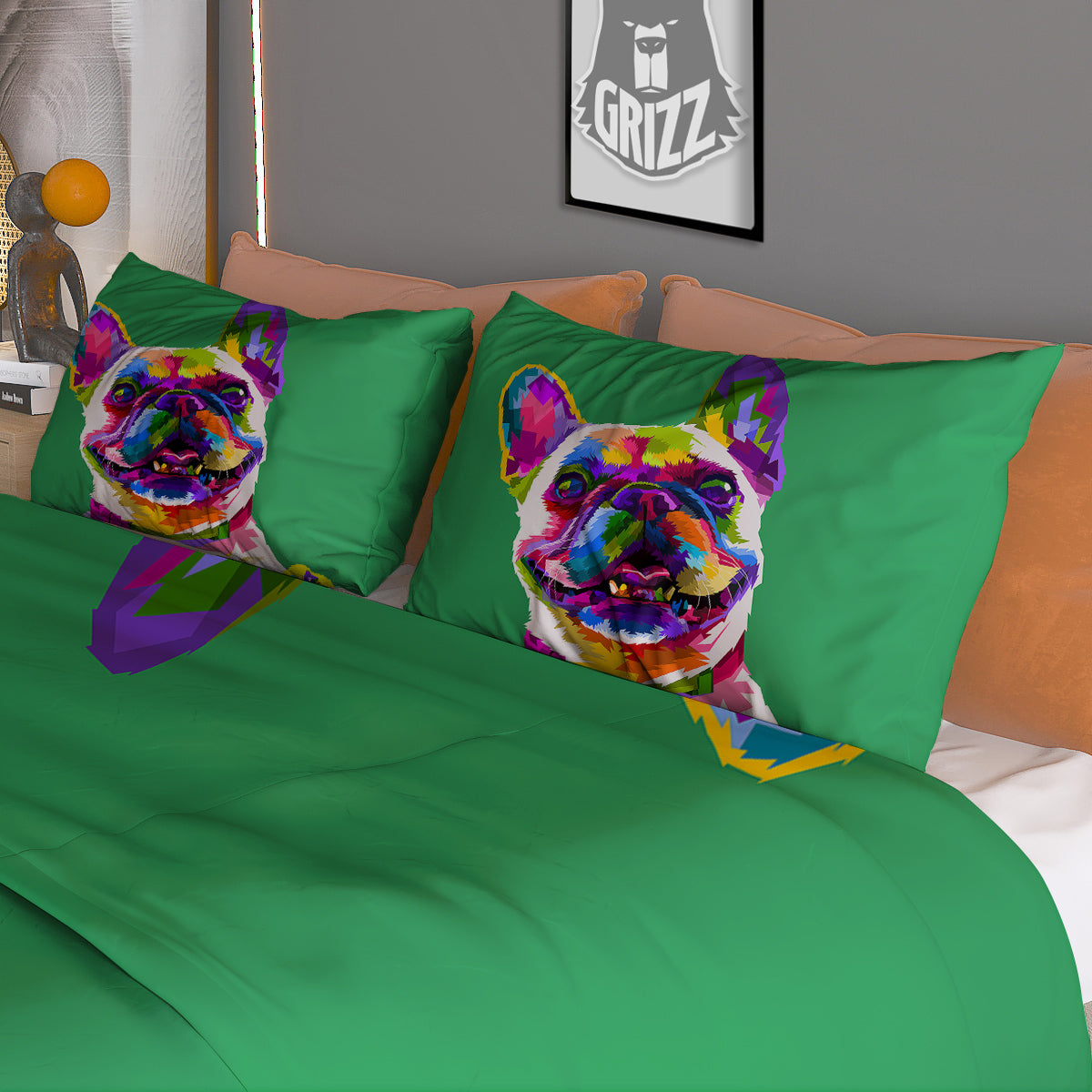 French Fries Doodle Print Pattern Duvet Cover Bedding Set