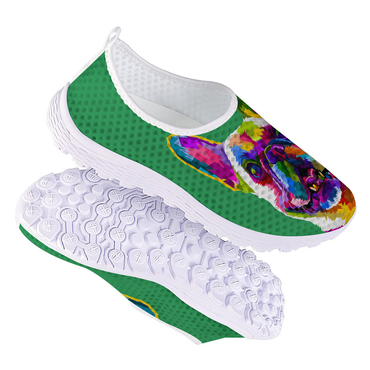 French Bulldog Coloful Print Nurse Shoes-grizzshop