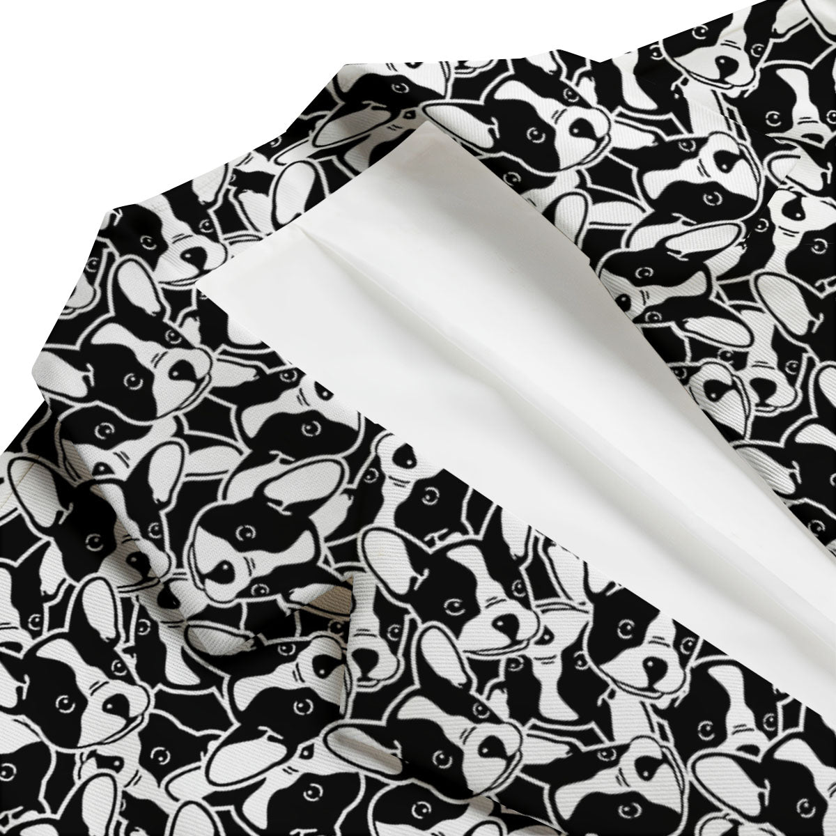 French Bulldog Faces Print Pattern Men's Blazer-grizzshop