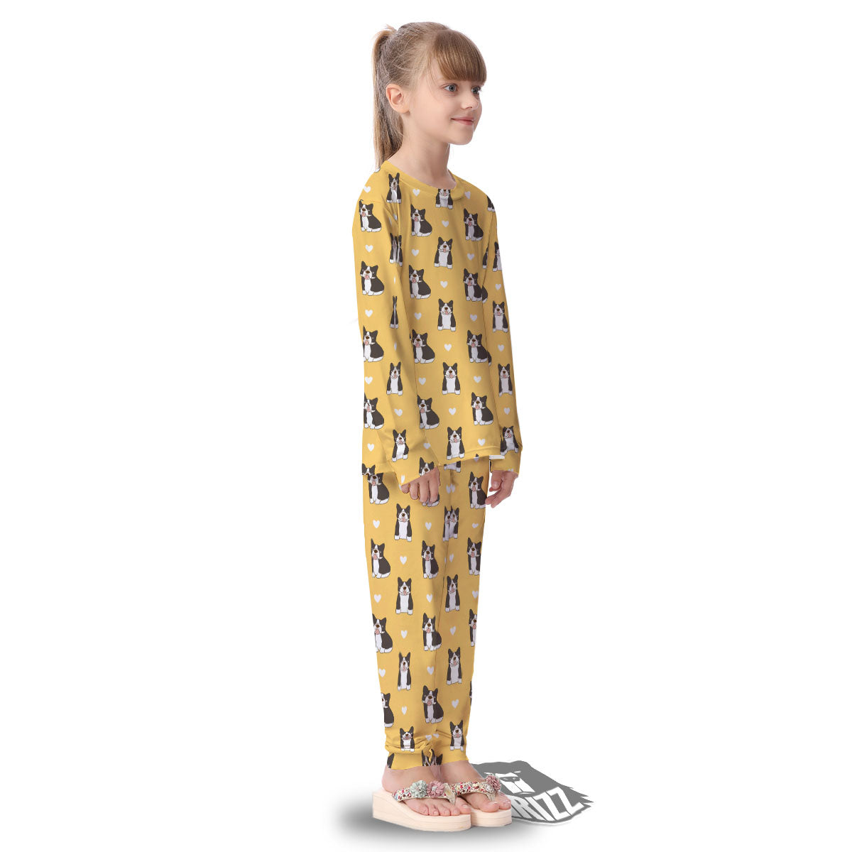 French Bulldog Lovely Print Pattern Kid's Pajamas-grizzshop