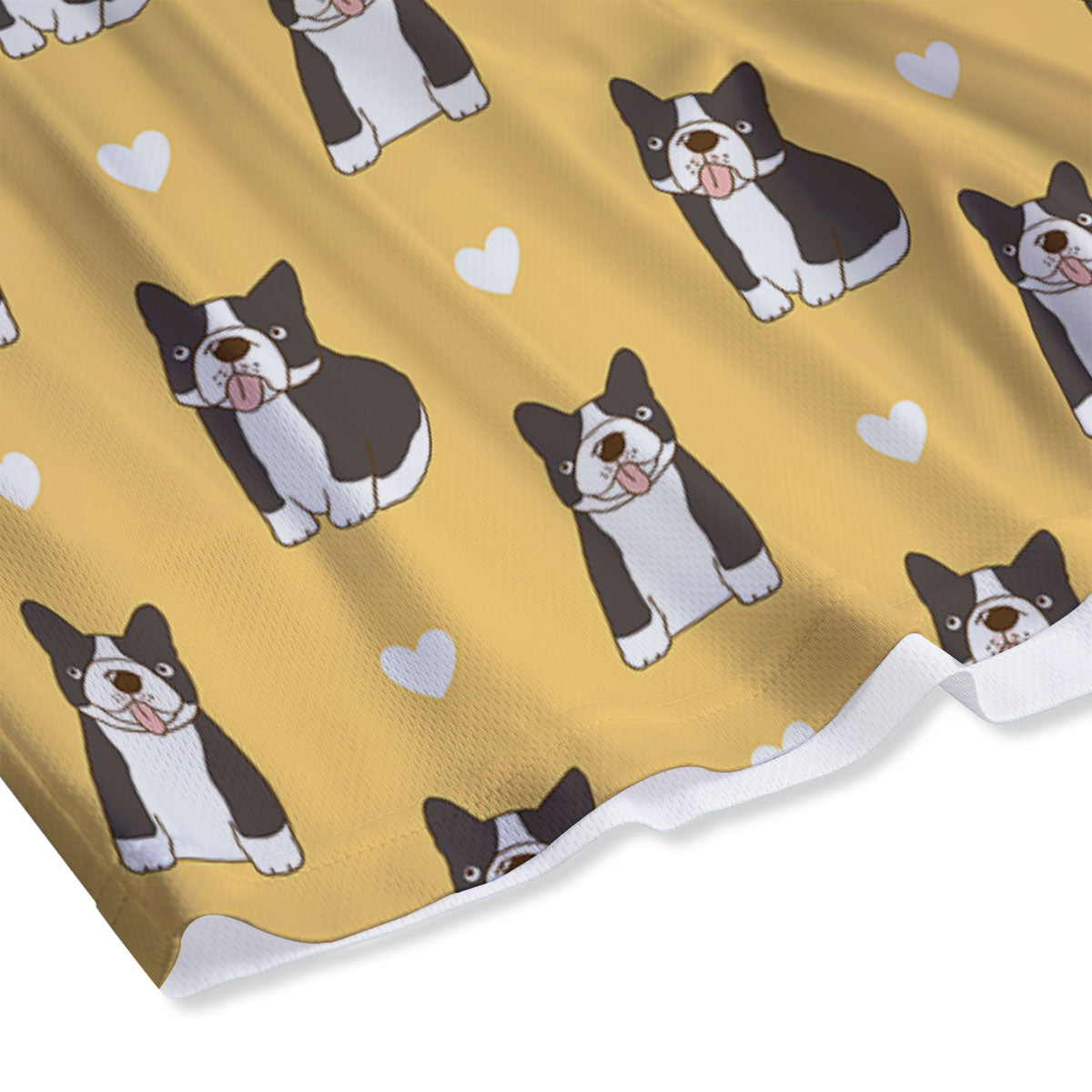 French Bulldog Lovely Print Pattern Mesh Shorts