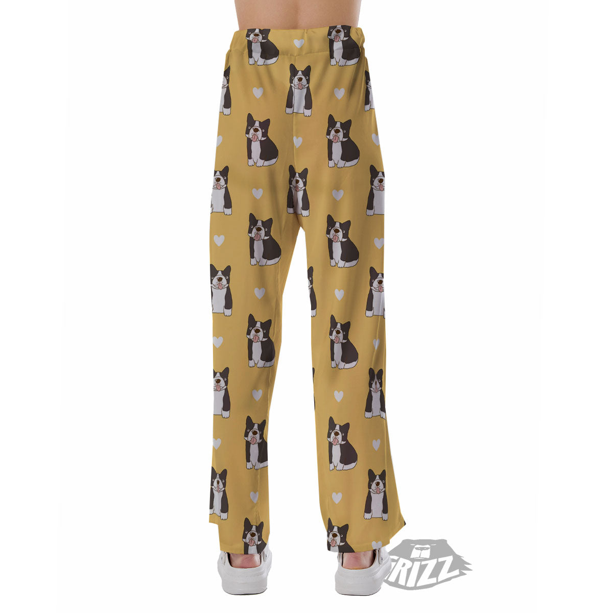 French Bulldog Lovely Print Pattern Pajama Pants-grizzshop