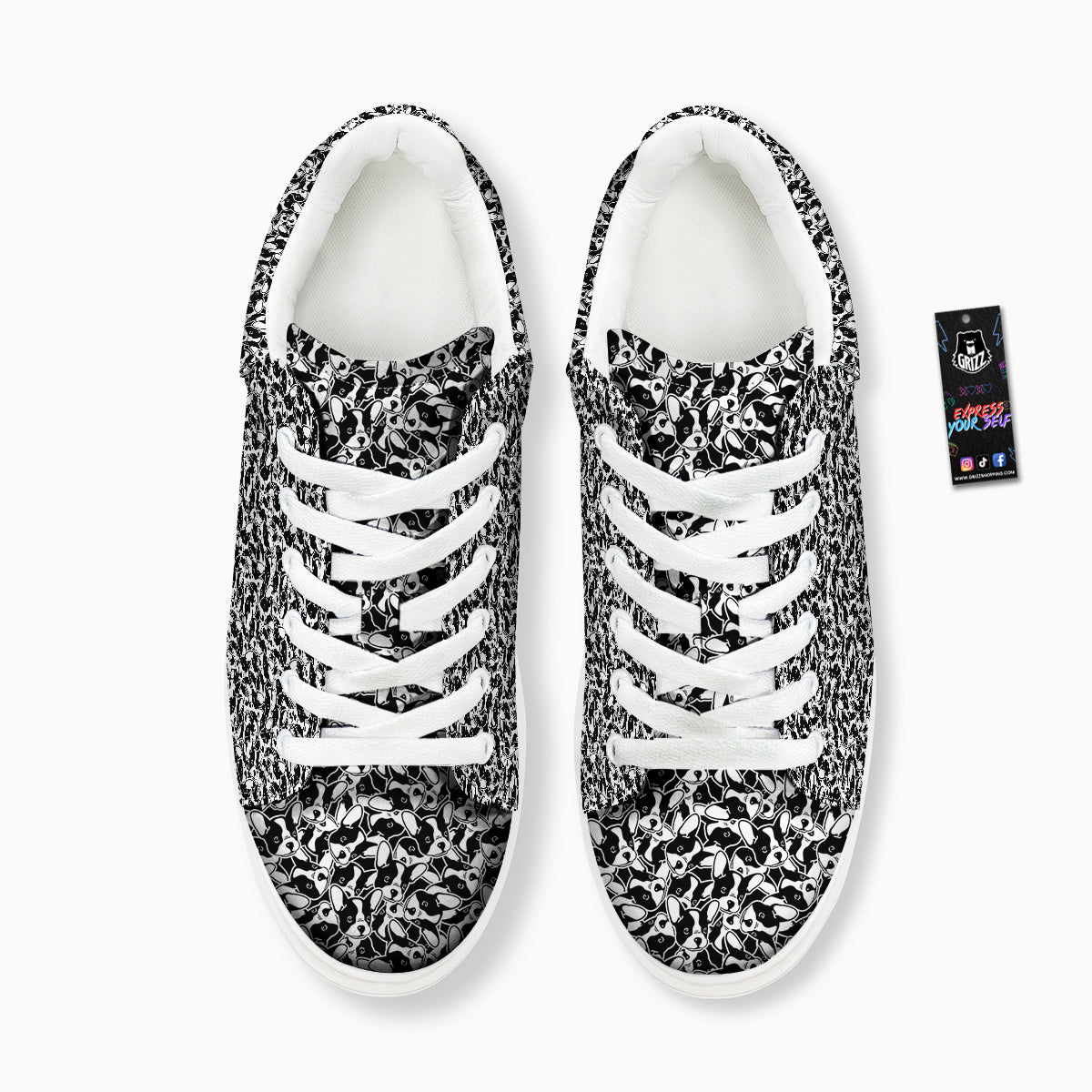 French Bulldog Puppy Cute Print Pattern Platform Shoes-grizzshop
