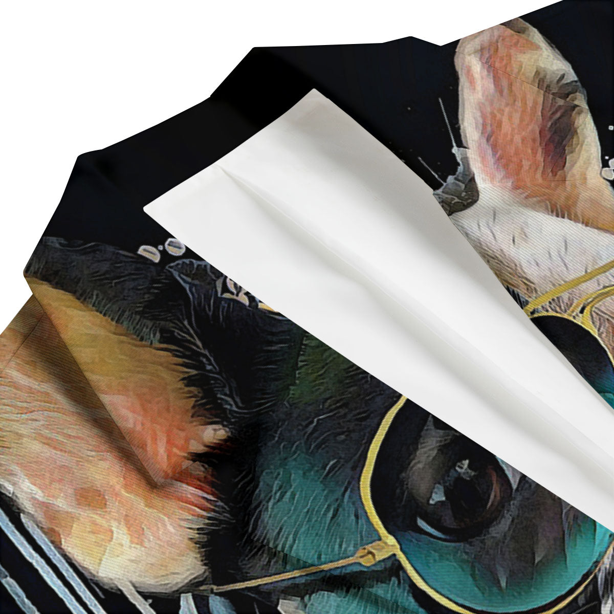 French Bulldog Puppy Watercolor Print Men's Blazer-grizzshop