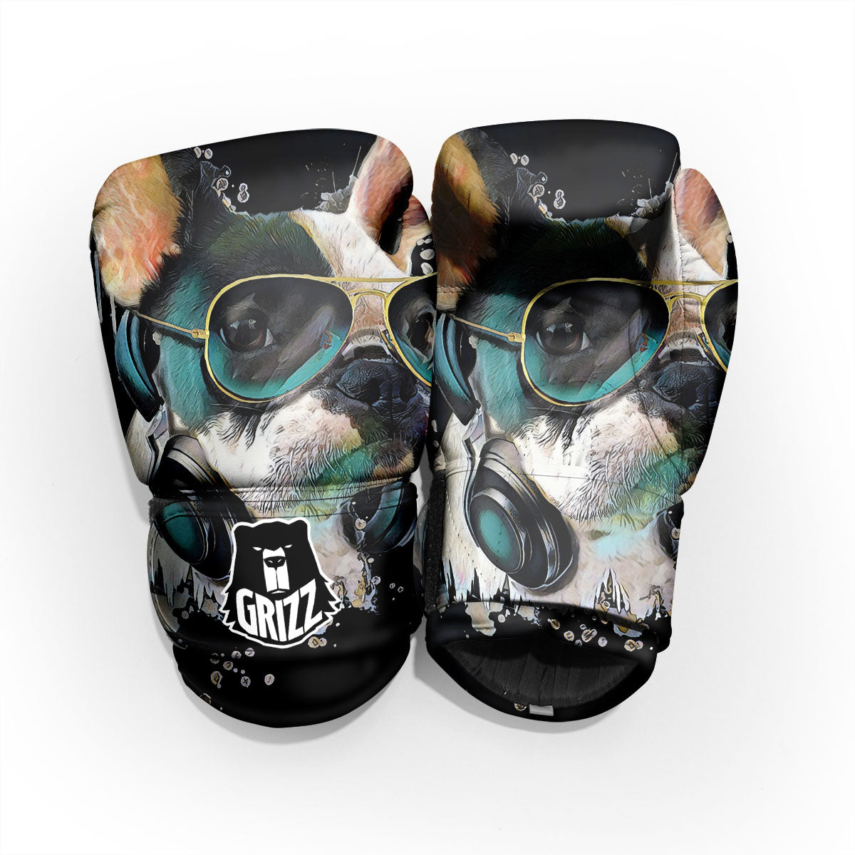 French Bulldog Puppy Watercolor Print Pro Boxing Glove