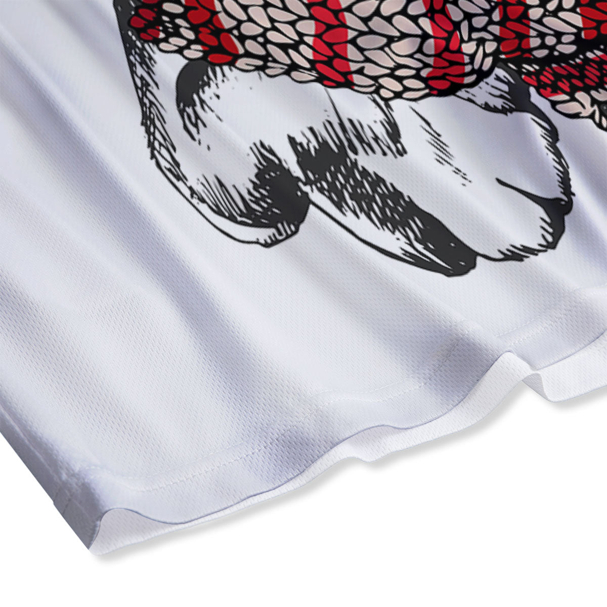 French Bulldog Wearing Glasses Print Mesh Shorts