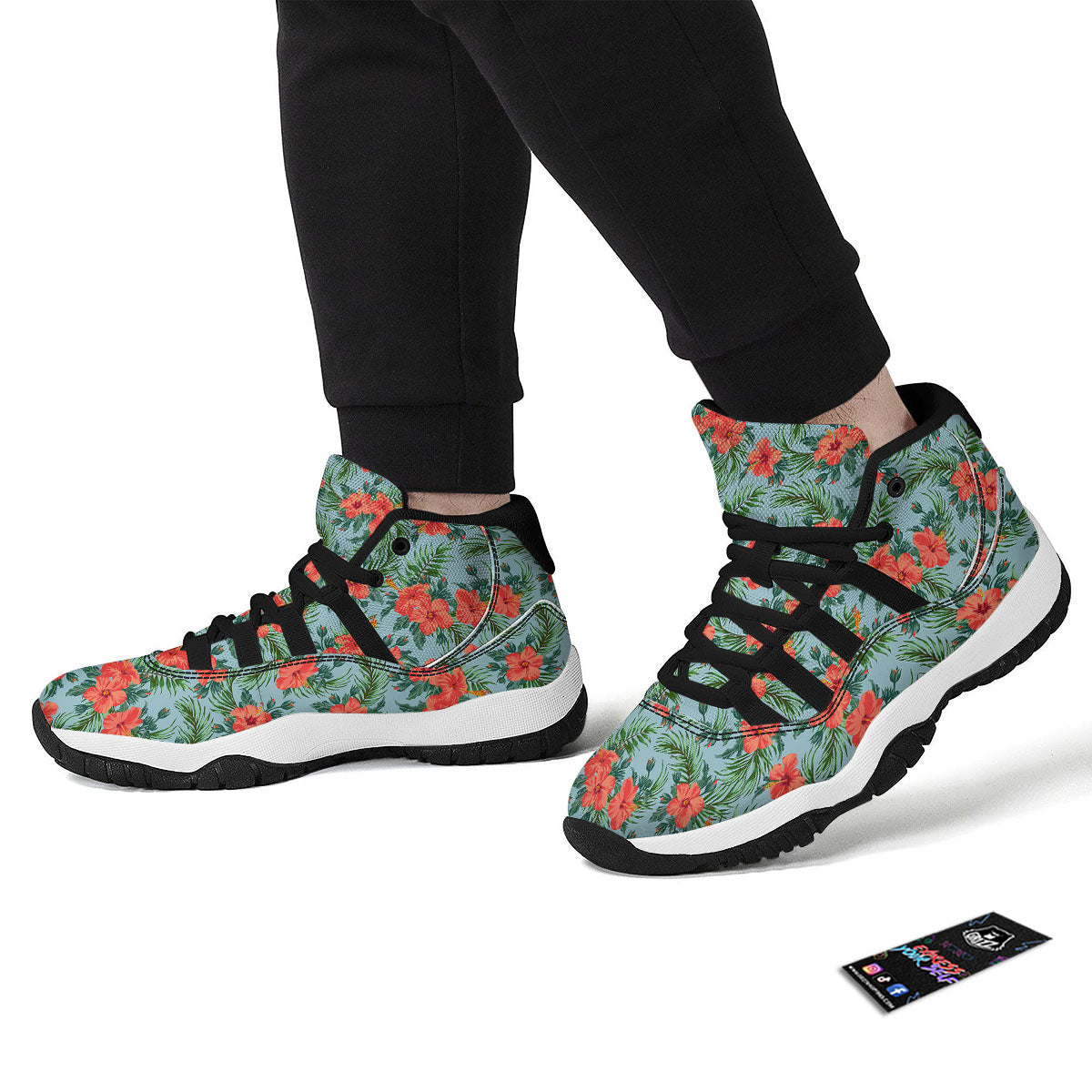 French Fries Cute Print Pattern Black Bball Shoes-grizzshop