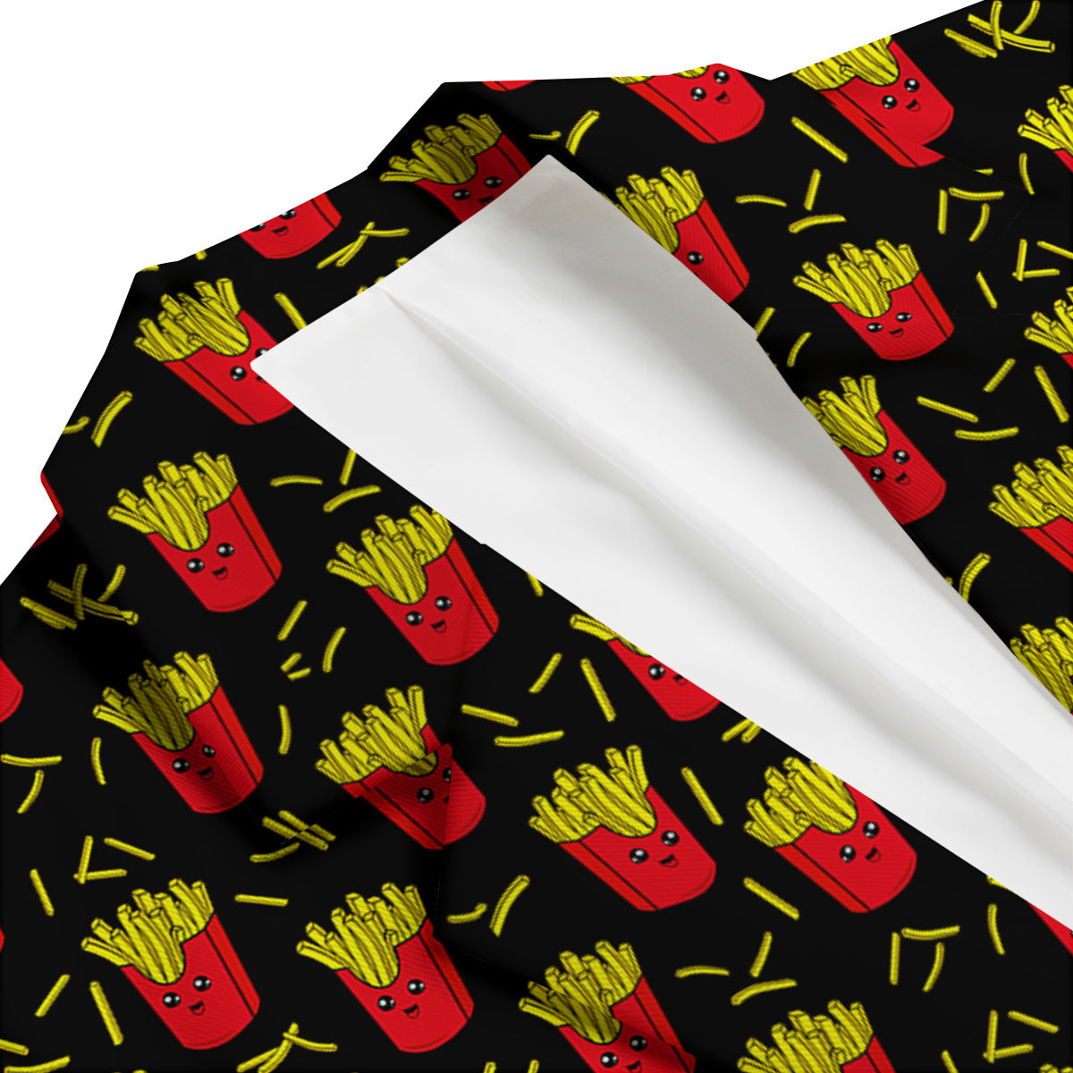 French Fries Cute Print Pattern Men's Blazer-grizzshop