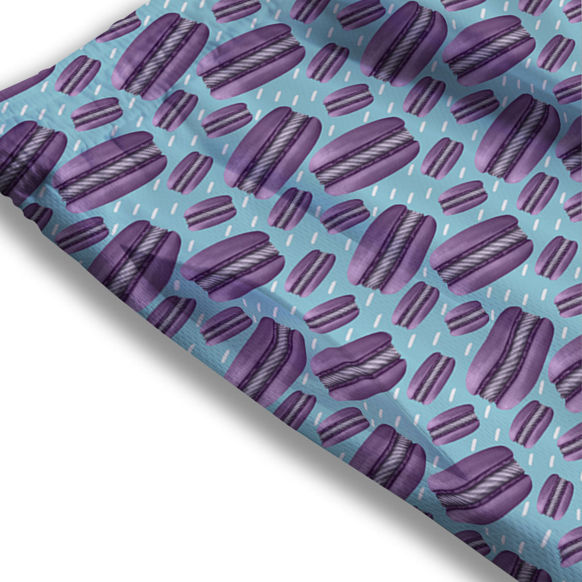 French Macarons Print Pattern Mesh Shorts