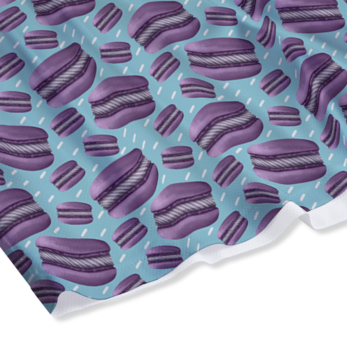 French Macarons Print Pattern Mesh Shorts