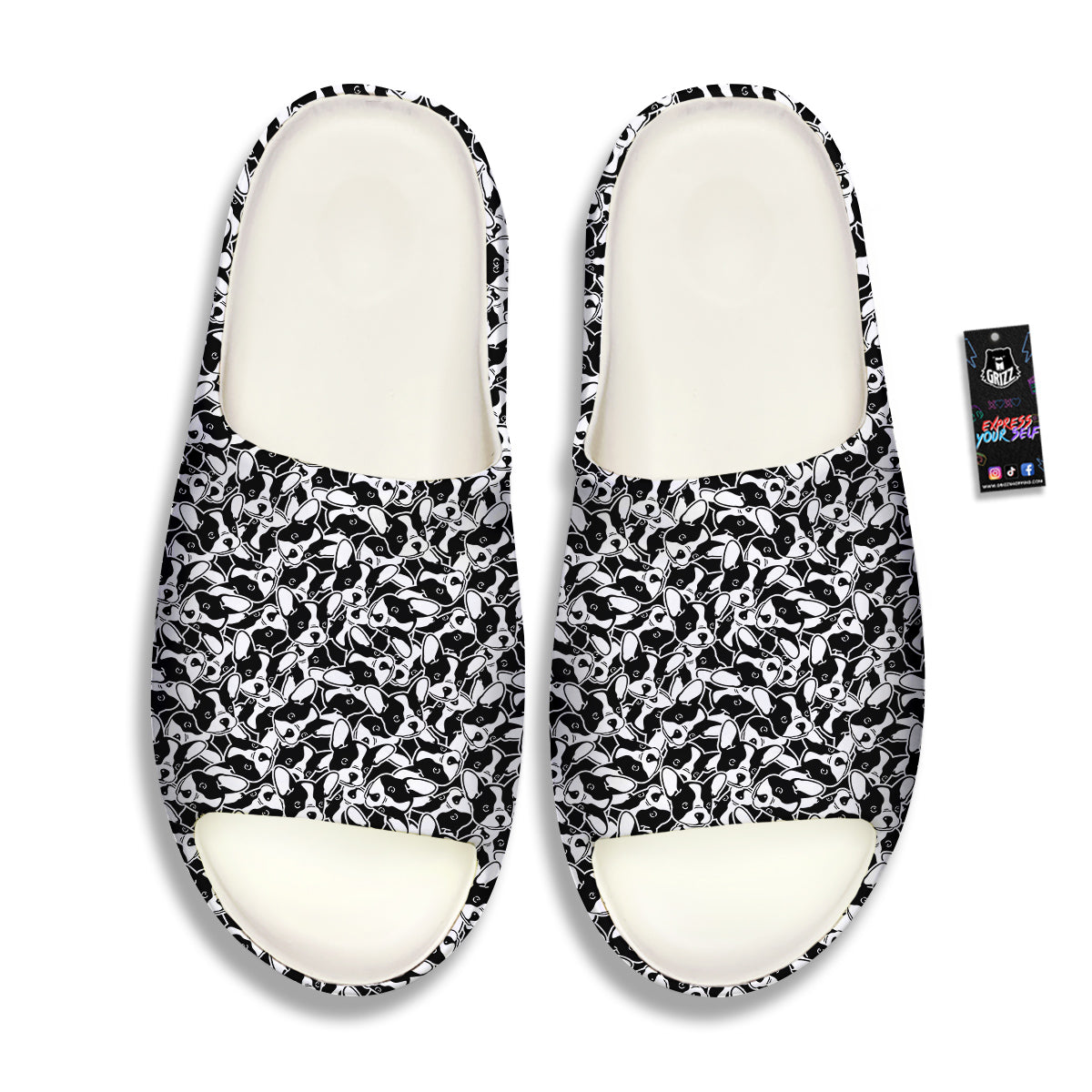 French Bulldog Puppy Cute Print Pattern Sandals-grizzshop