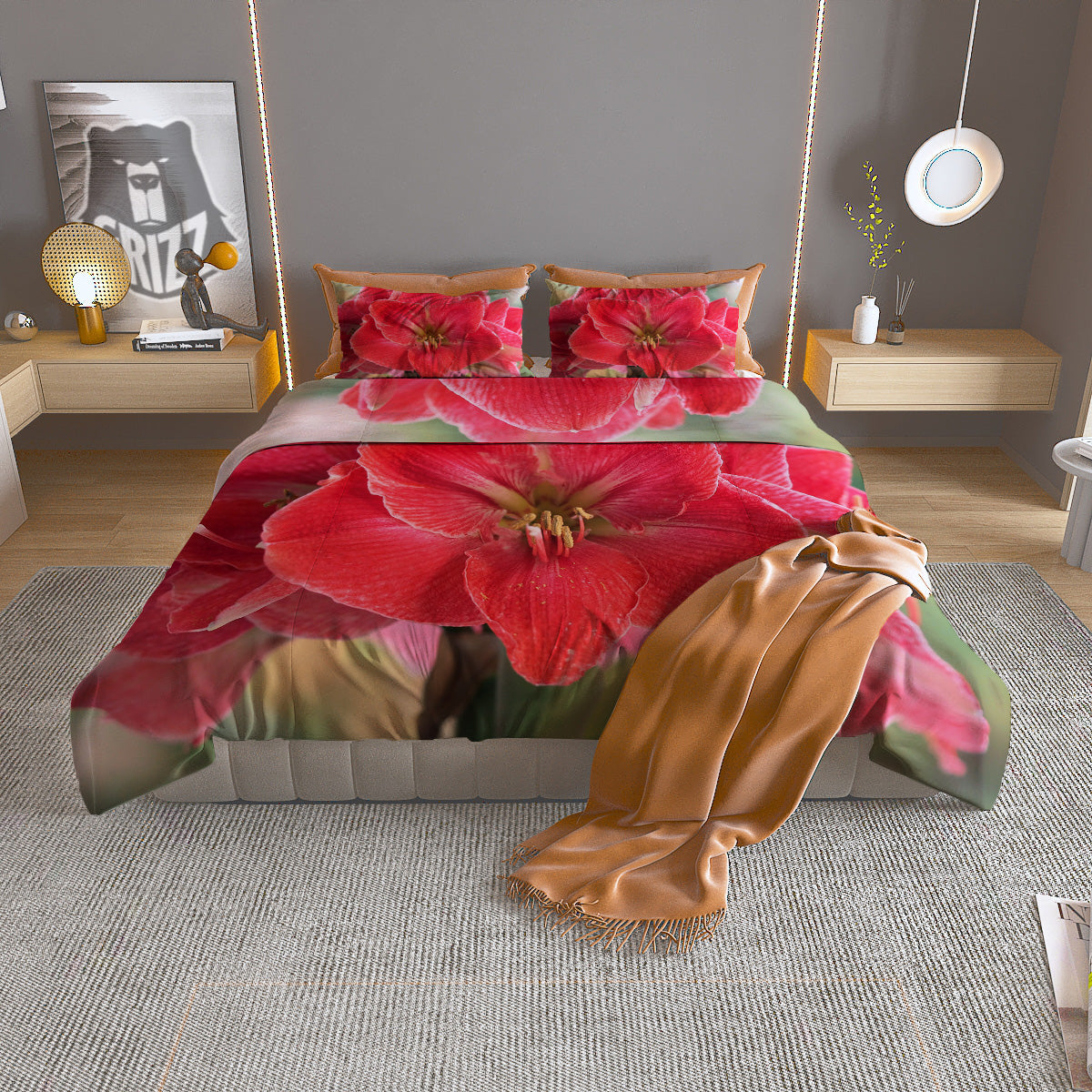 Fresh Green Fruit And Vegetables Print Duvet Cover Bedding Set