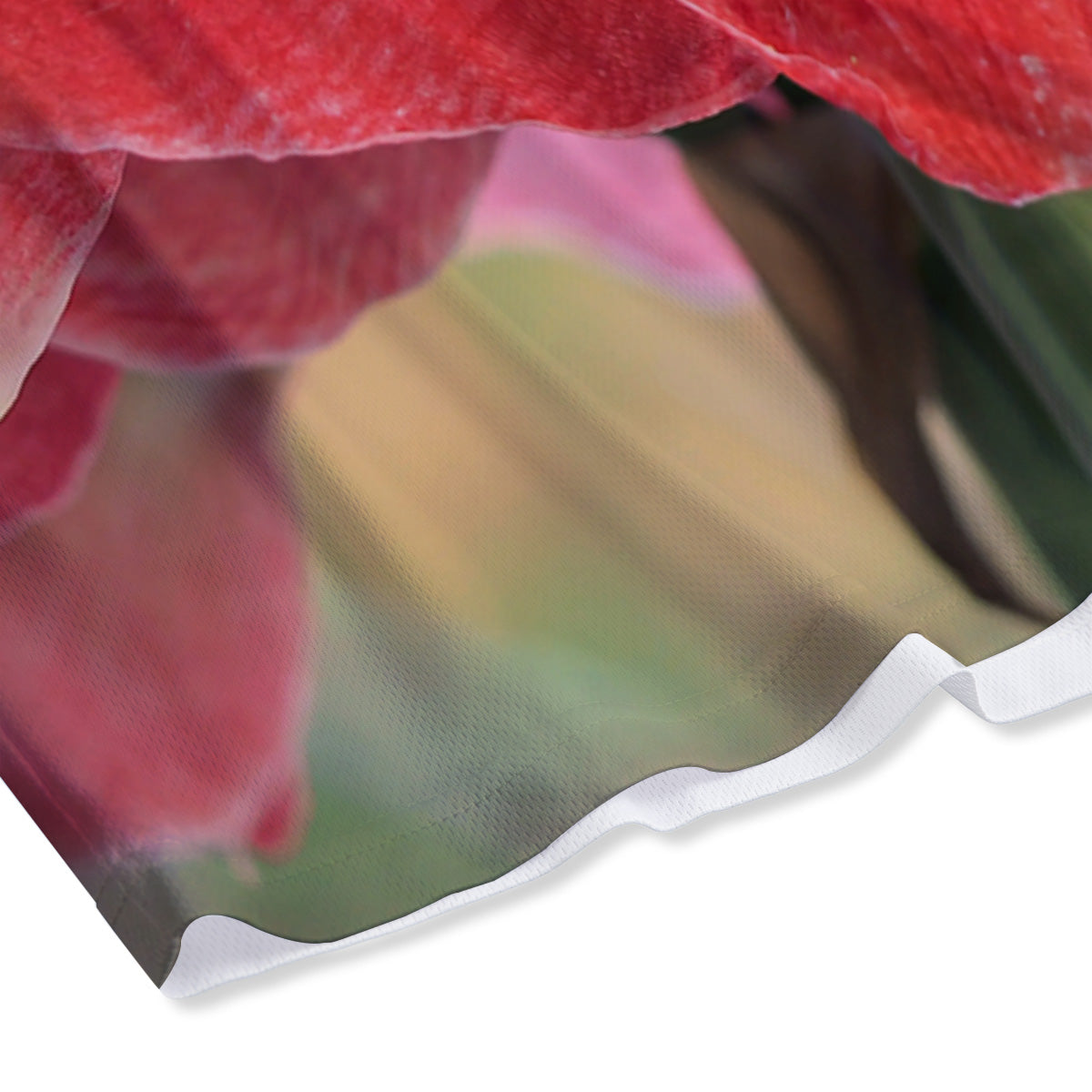 Fresh Green Fruit And Vegetables Print Mesh Shorts