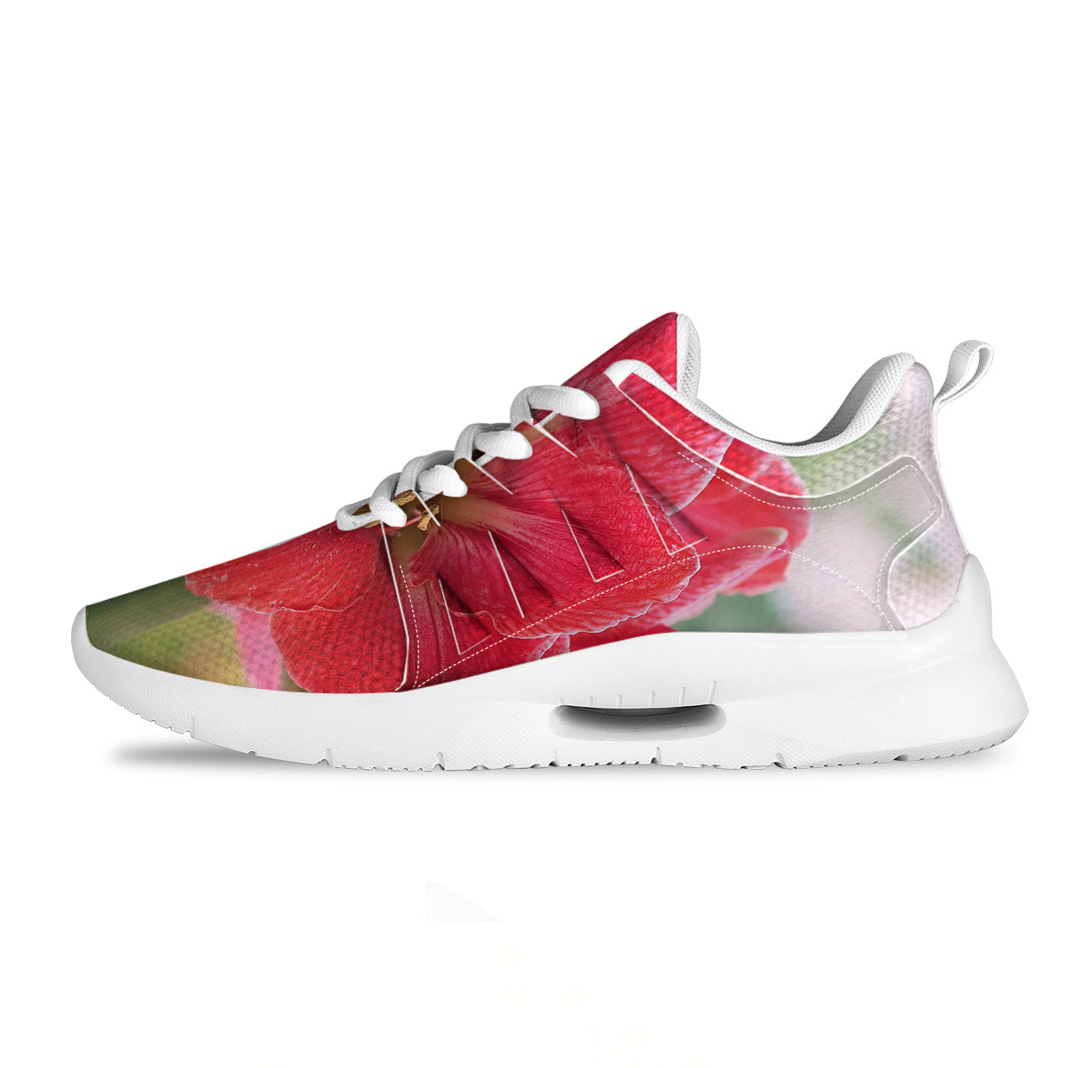 Fresh Amaryllis Print Tennis Shoes-grizzshop