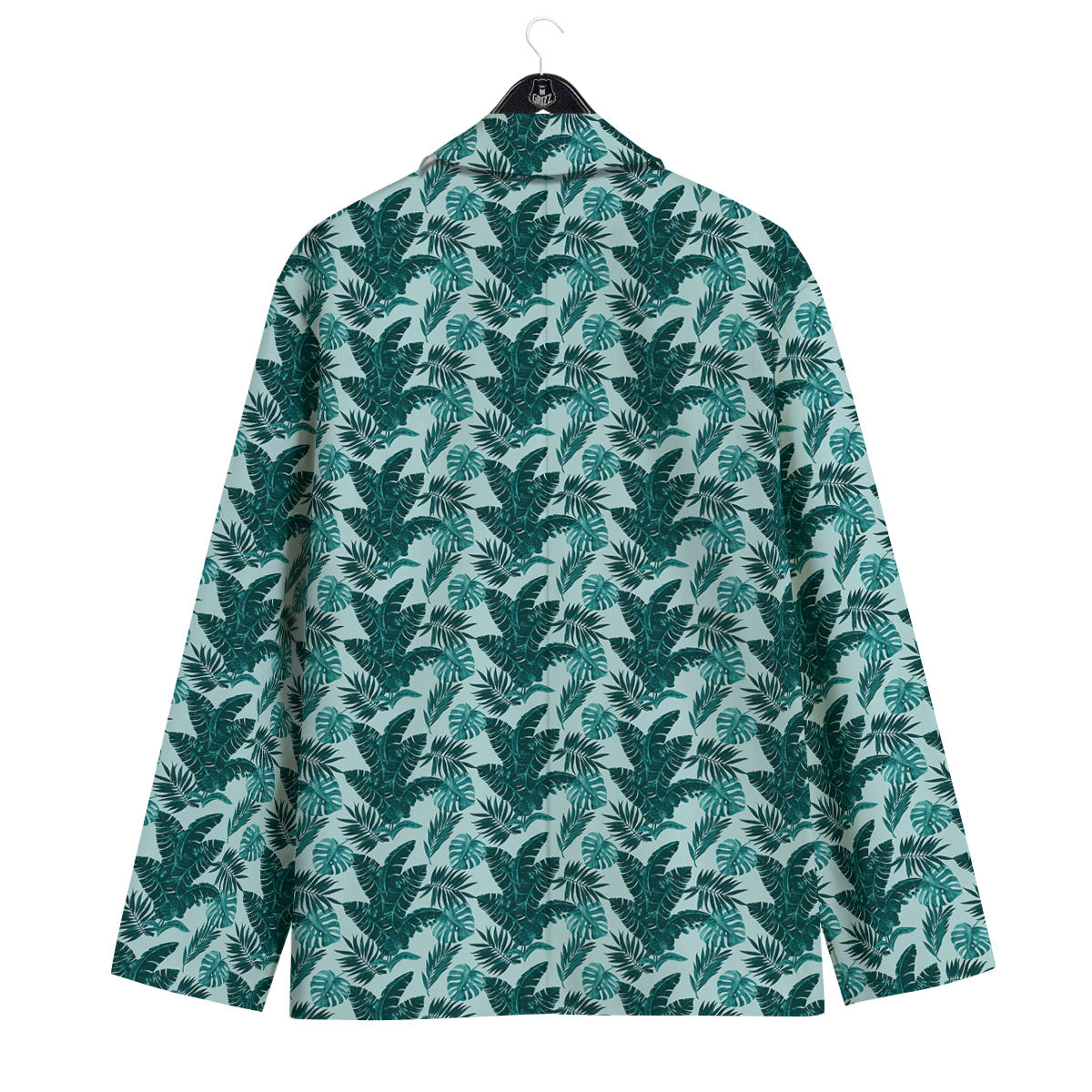 Fresh Leaf Tropical Print Men's Sport Coat-grizzshop