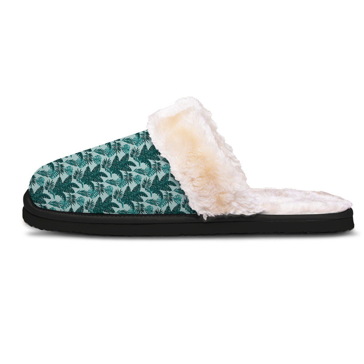 Fresh Leaf Tropical Print Slippers-grizzshop