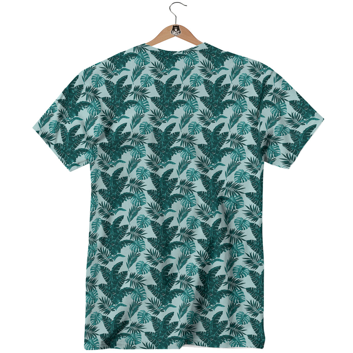 Fresh Leaf Tropical Print T-Shirt-grizzshop