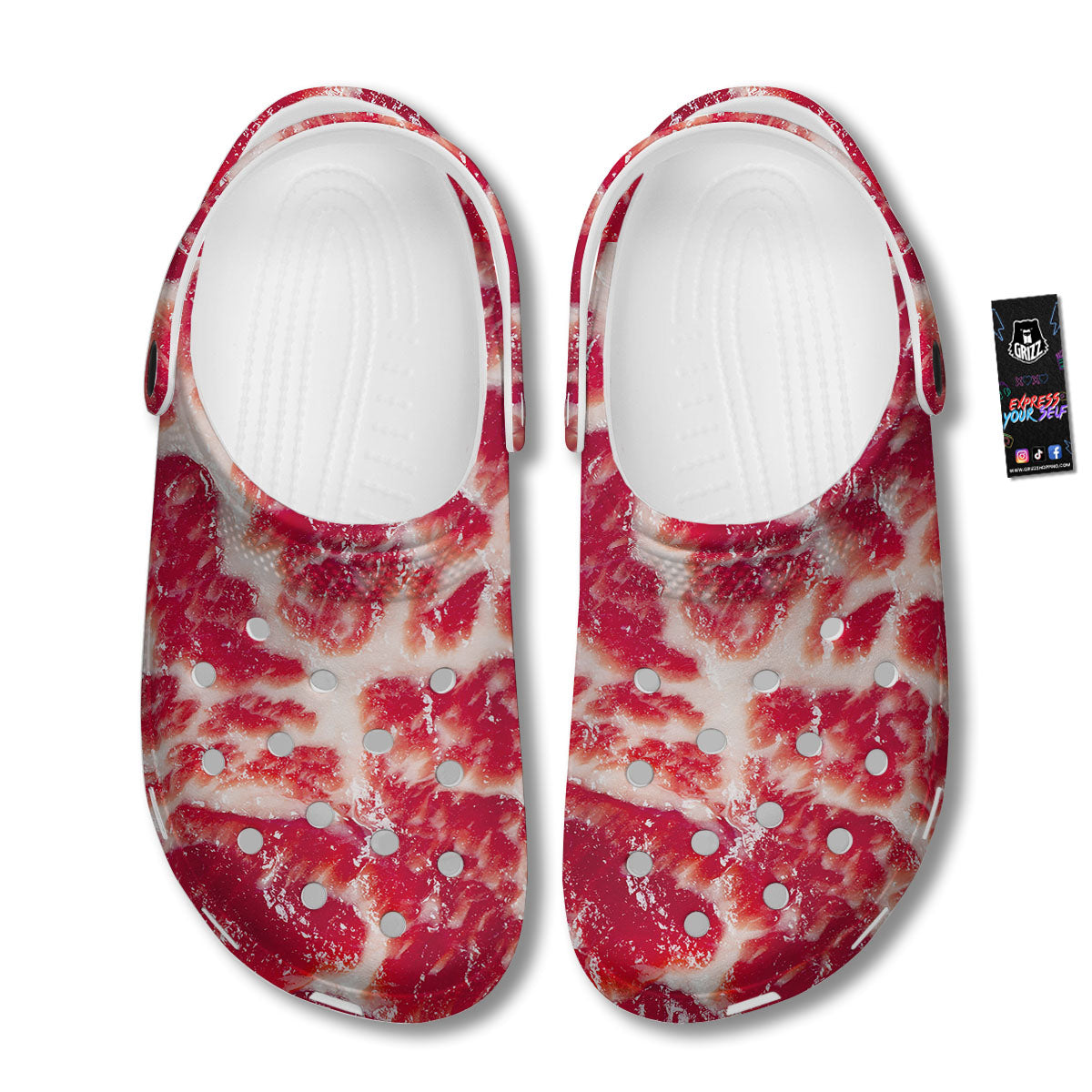 Fresh Meat Print Clog-grizzshop