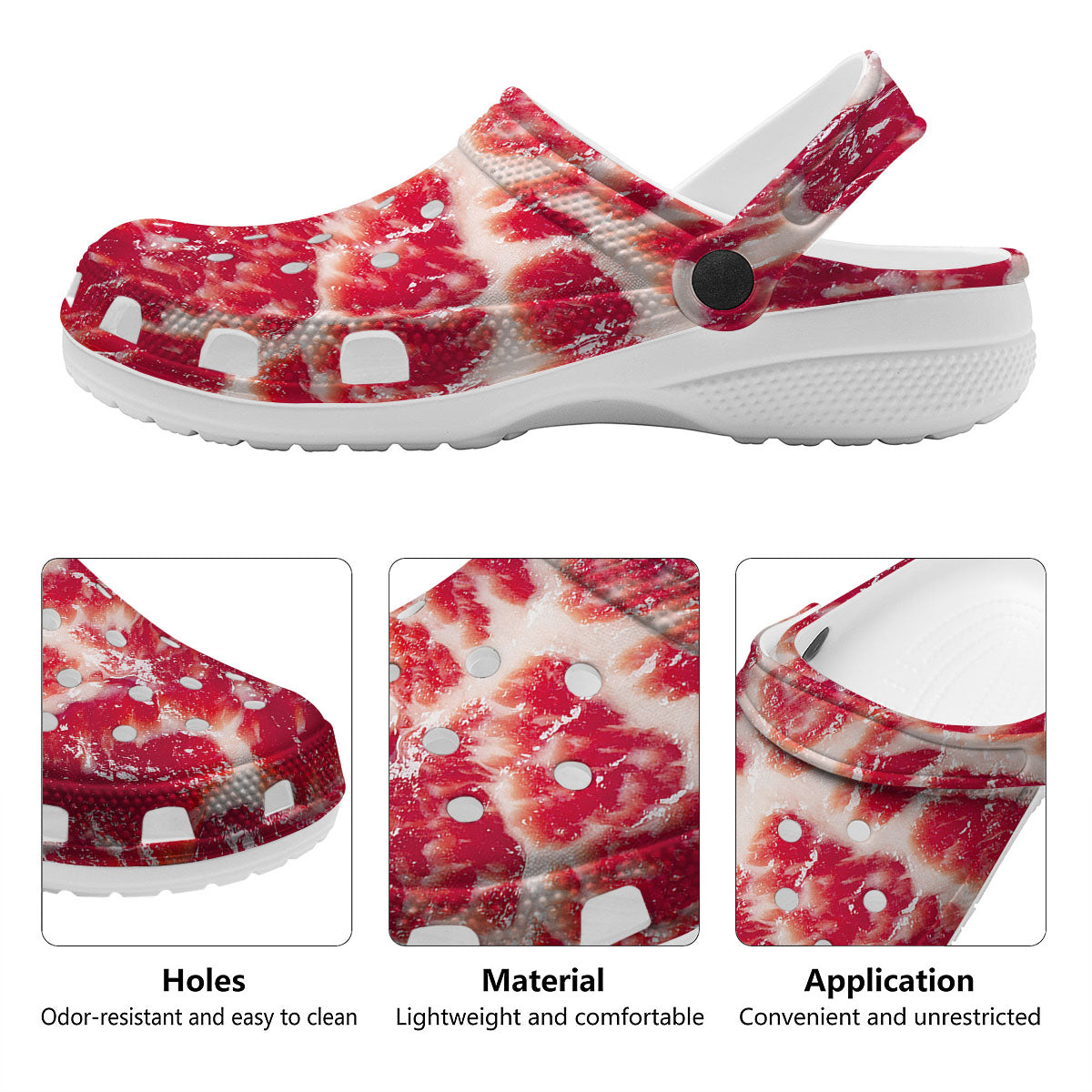 Fresh Meat Print Clog-grizzshop