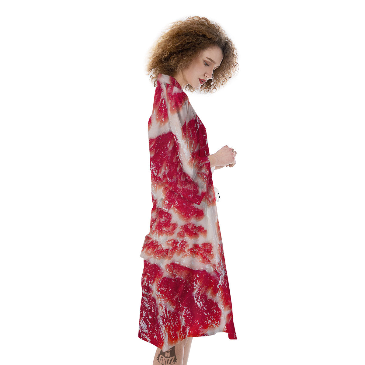 Fresh Meat Print Kimono-grizzshop