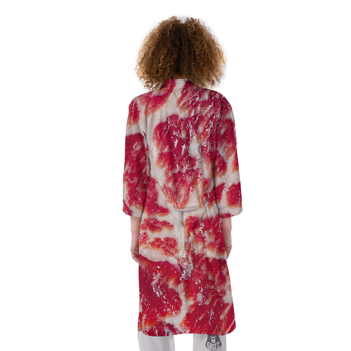 Fresh Meat Print Kimono-grizzshop