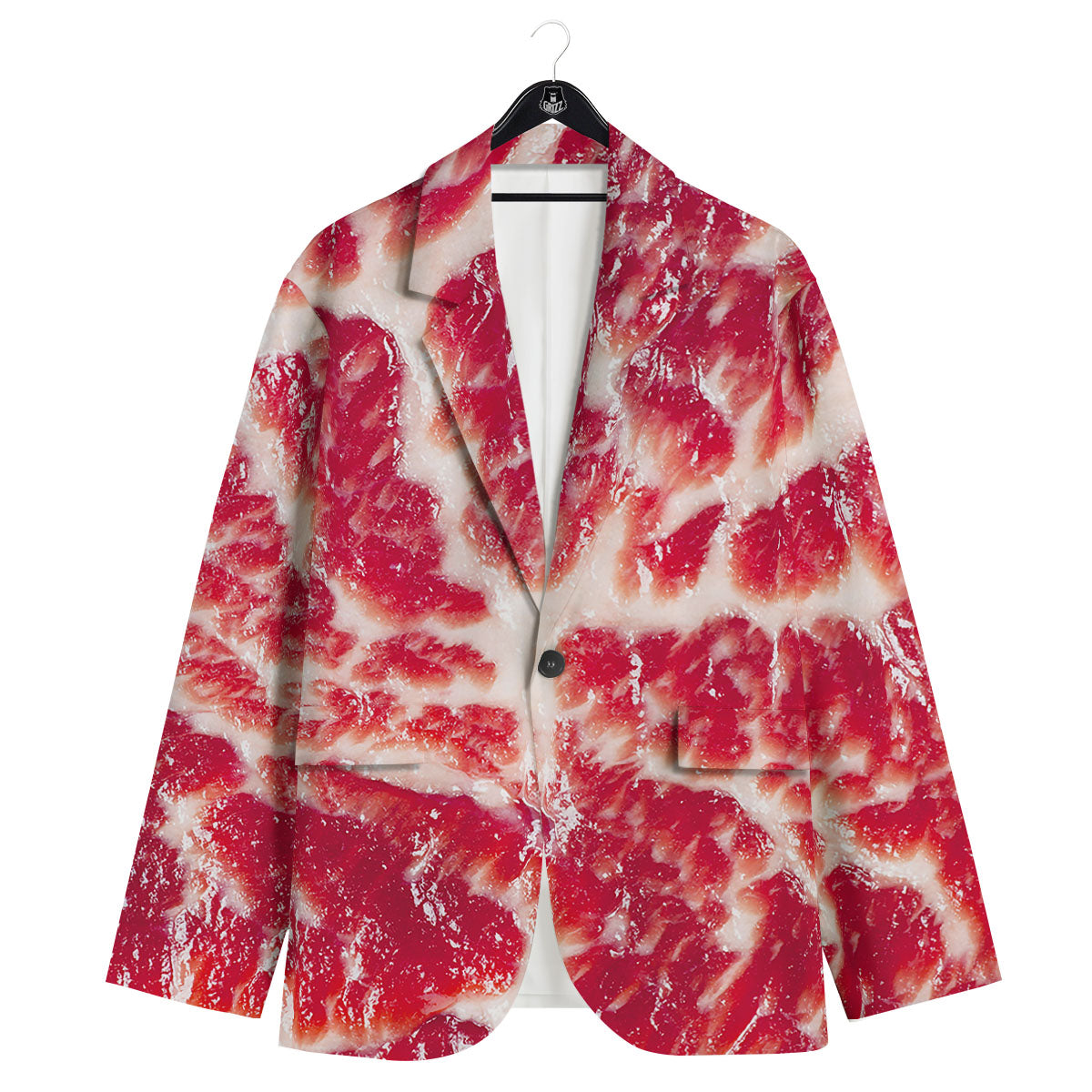 Fresh Meat Print Men's Sport Coat-grizzshop